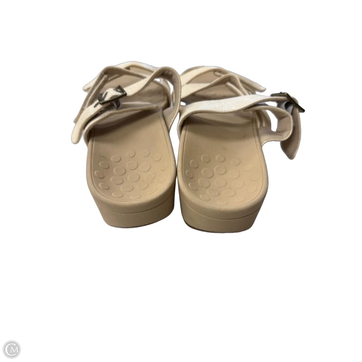 Sandals Heels Platform By Vionic In Cream, Size: 7