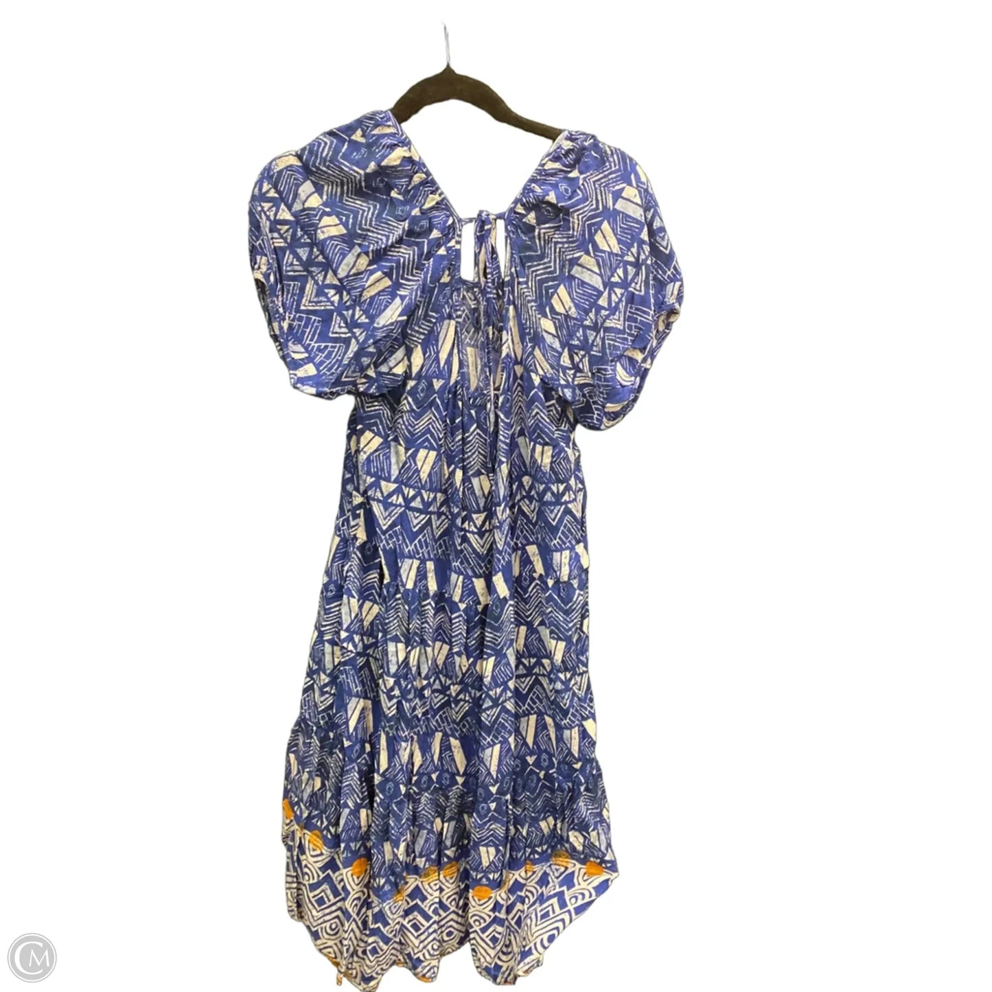 Dress Casual Midi By Knox Rose In Blue & White, Size: M
