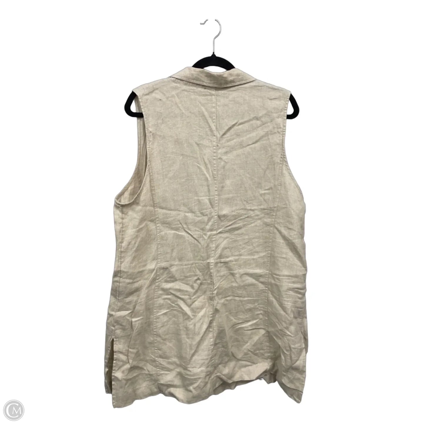 Vest Other By Tahari In Tan, Size: Xl