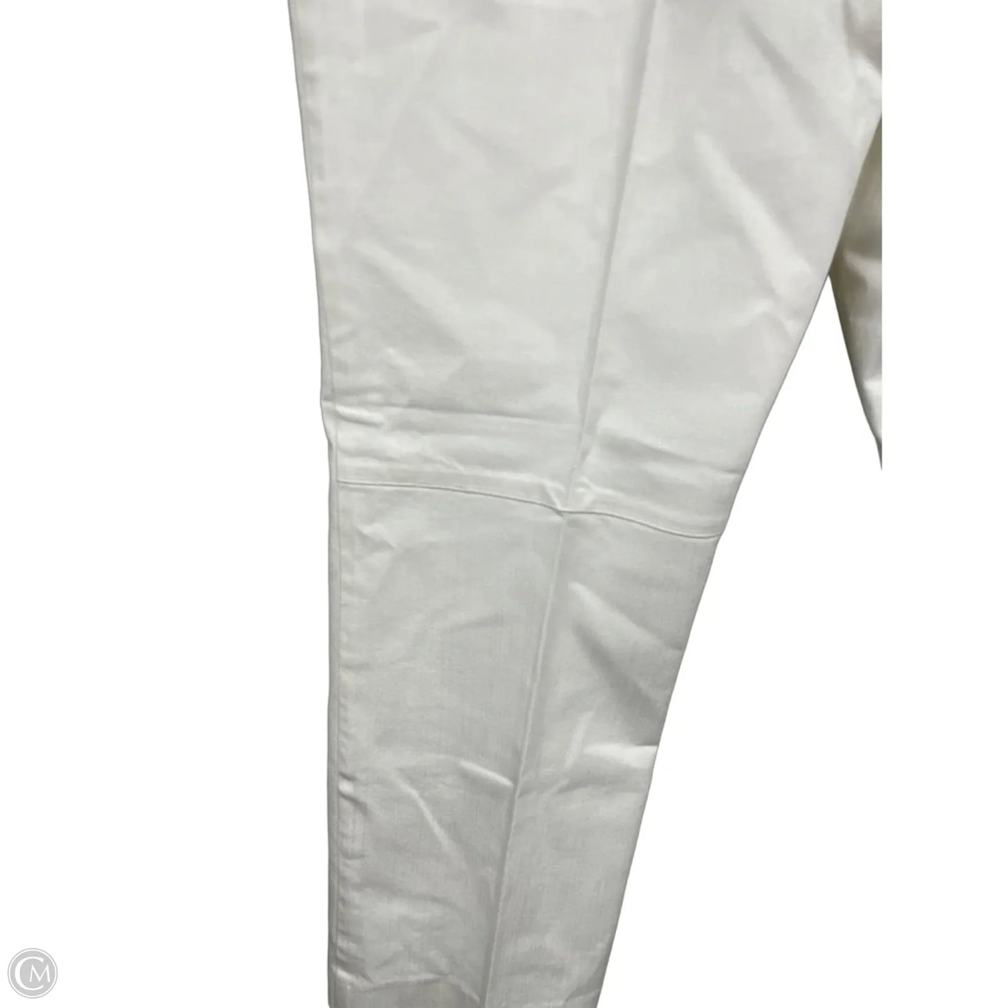 Jeans Straight By Calvin Klein In Ivory, Size: 12