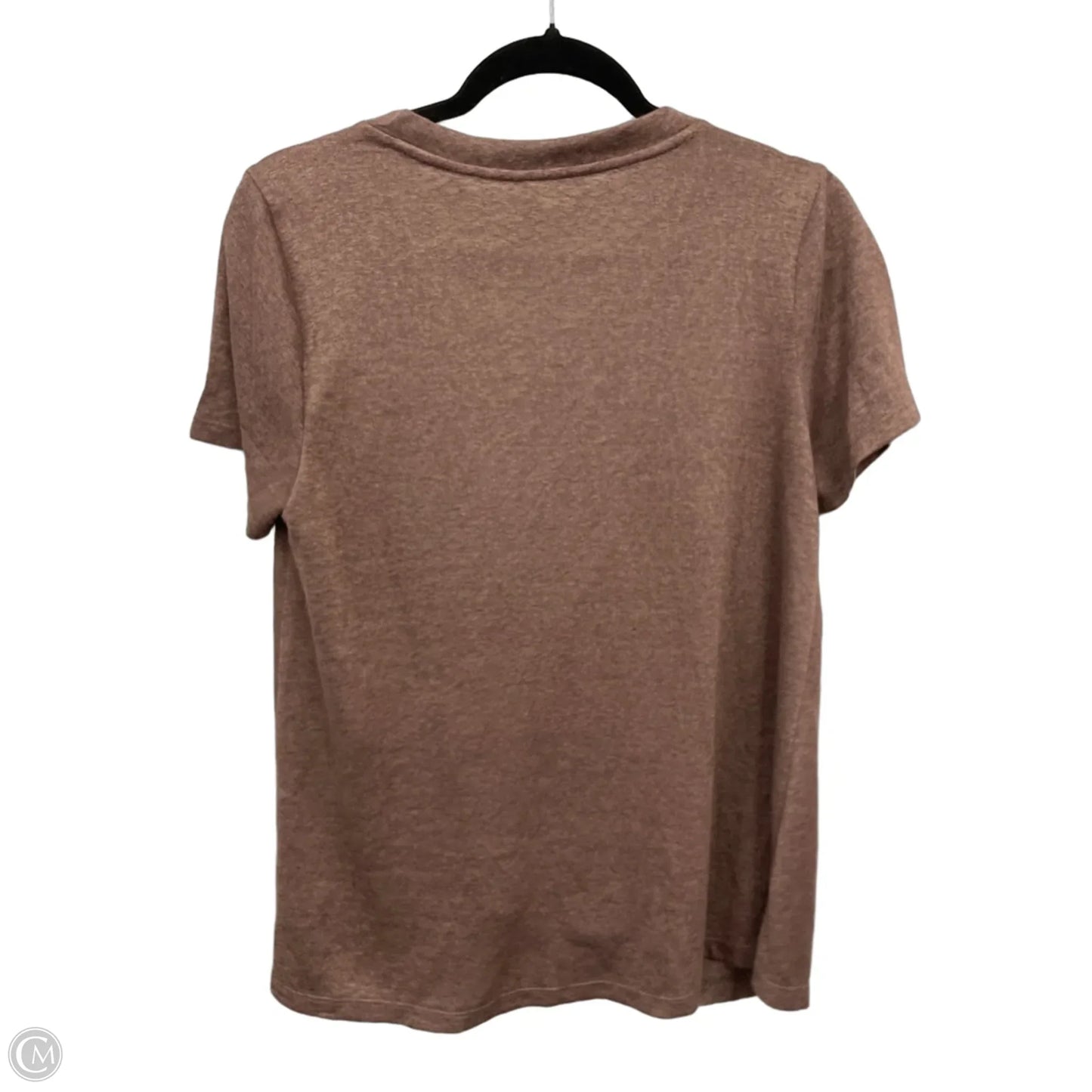Top Short Sleeve By Caslon In Brown, Size: M