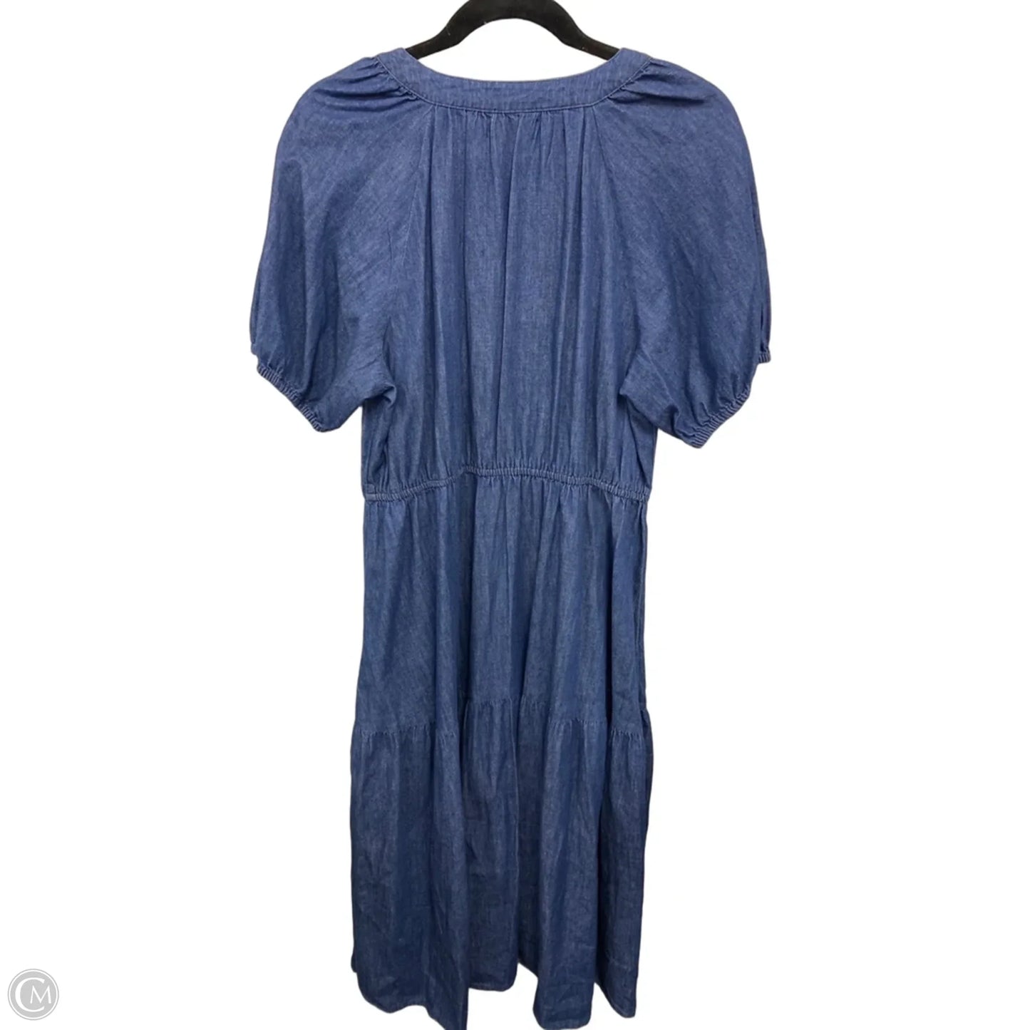 Dress Casual Midi By Sonoma In Blue Denim, Size: L