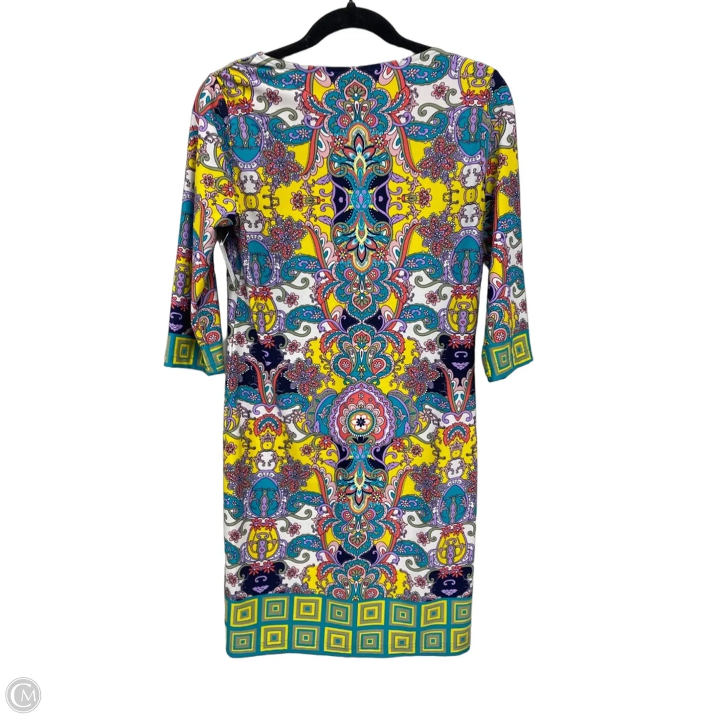 Dress Casual Short By Tracy Negoshian In Blue & Orange, Size: S