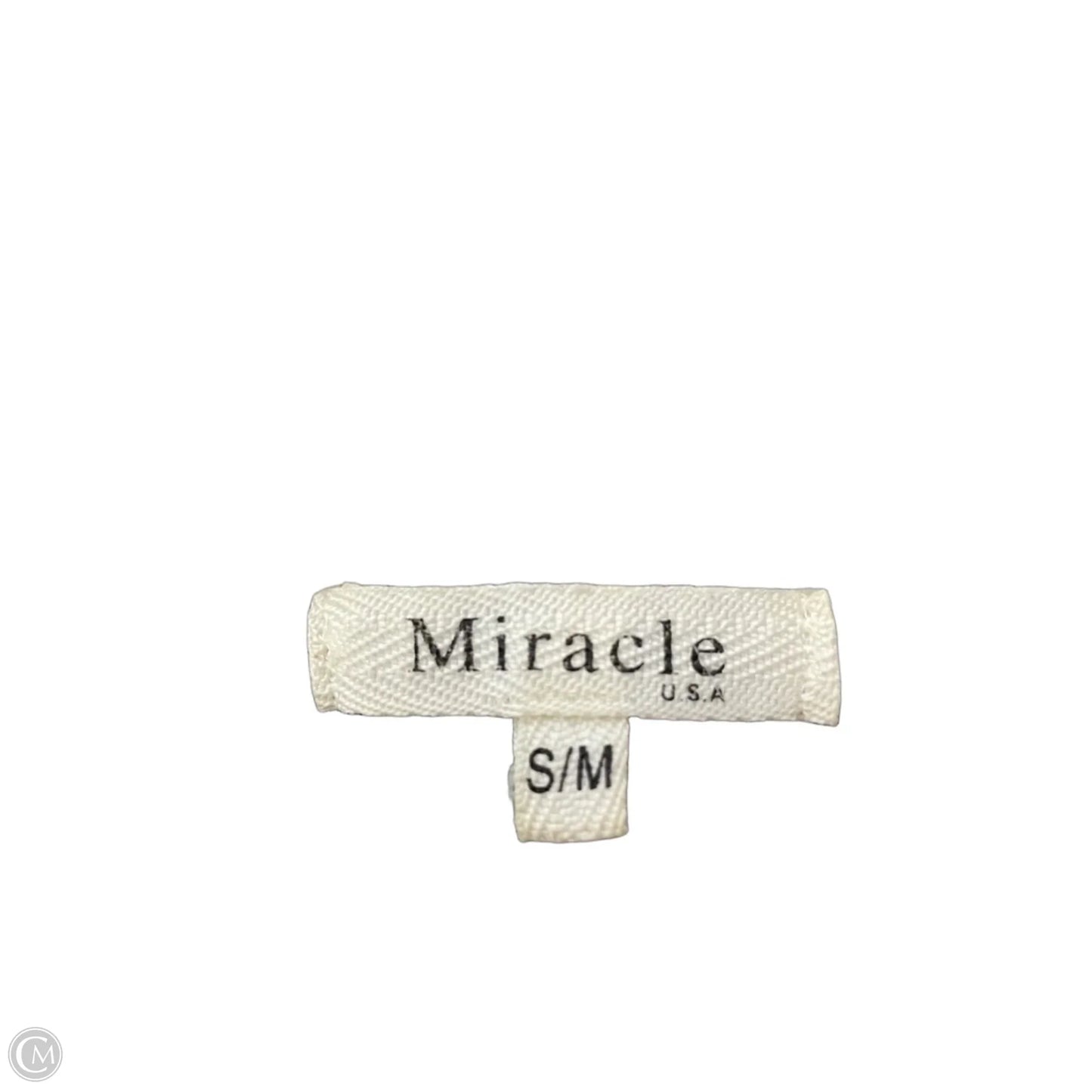 Sweater By Miracle In Black & White, Size: M