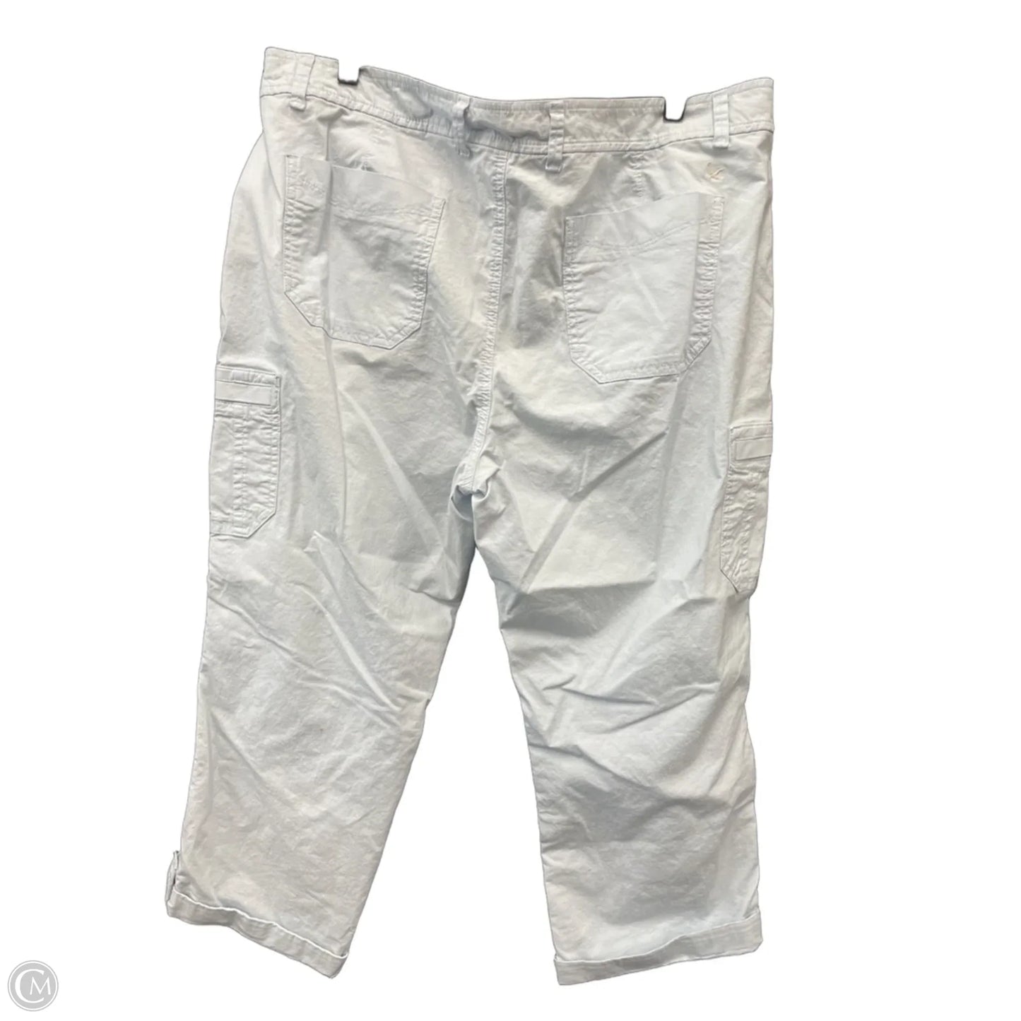 Pants Cropped By Eddie Bauer In Blue, Size: 20