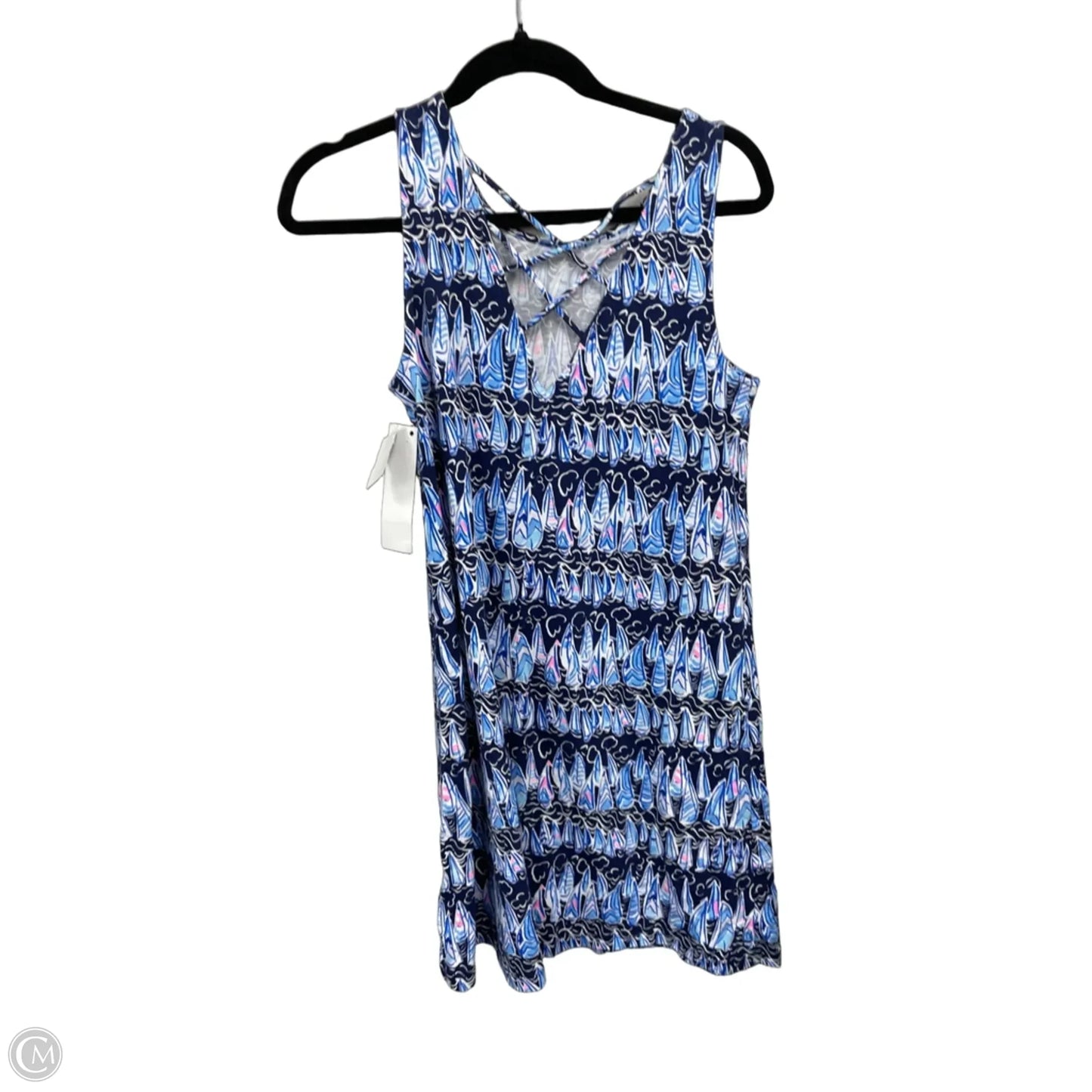Romper Designer By Lilly Pulitzer In Blue & Pink, Size: S
