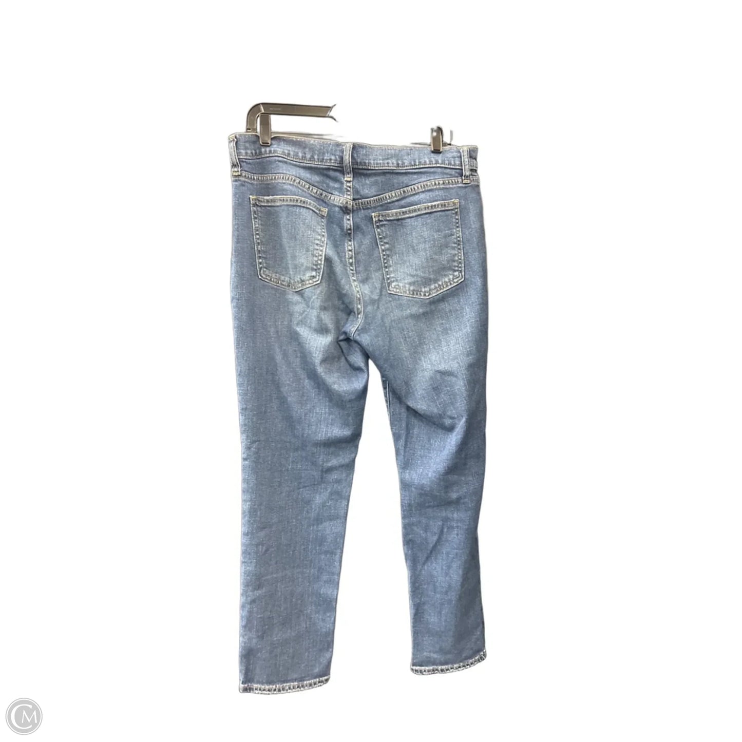 Jeans Straight By Gap In Blue Denim, Size: 10