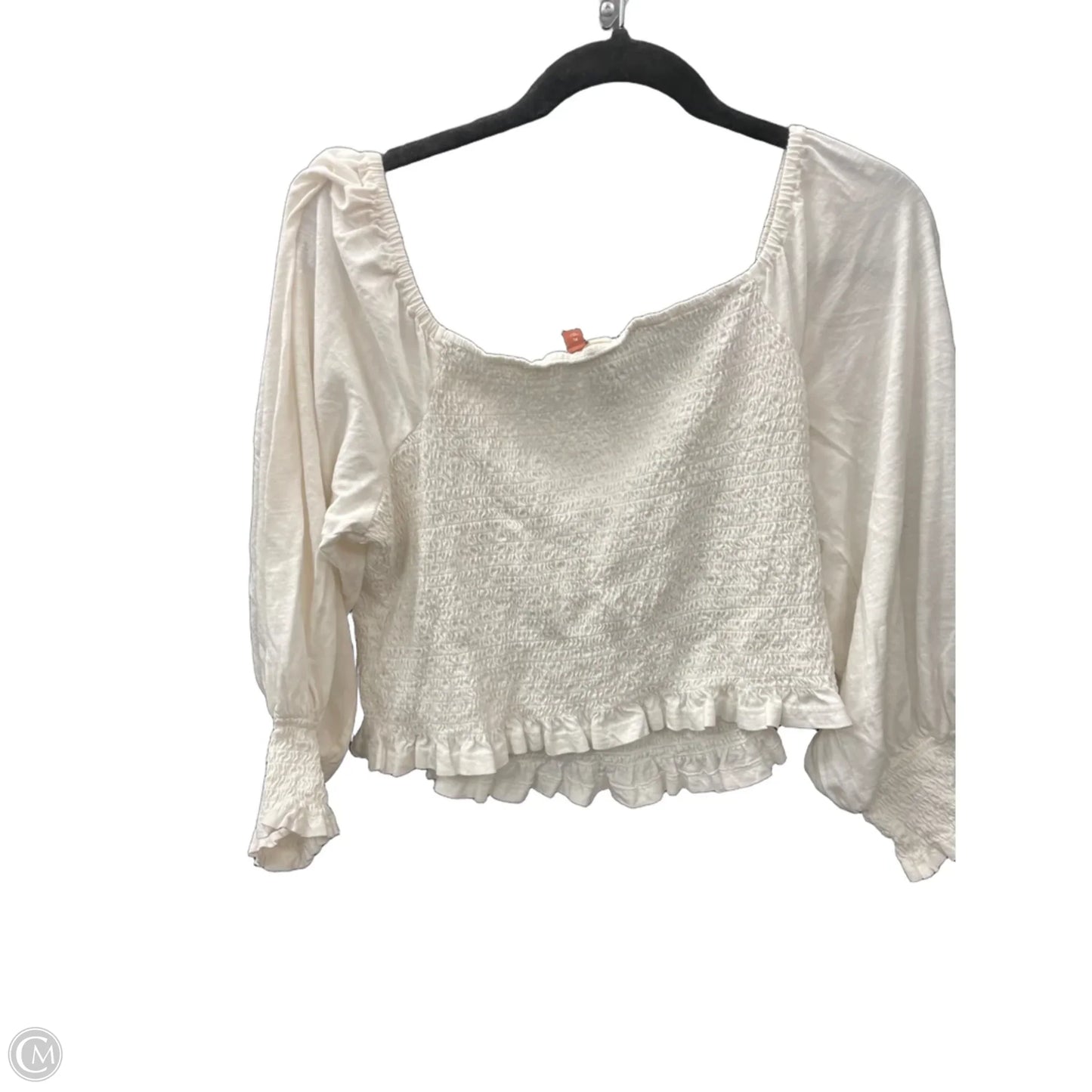 Blouse Long Sleeve By Pilcro In Cream, Size: Xl