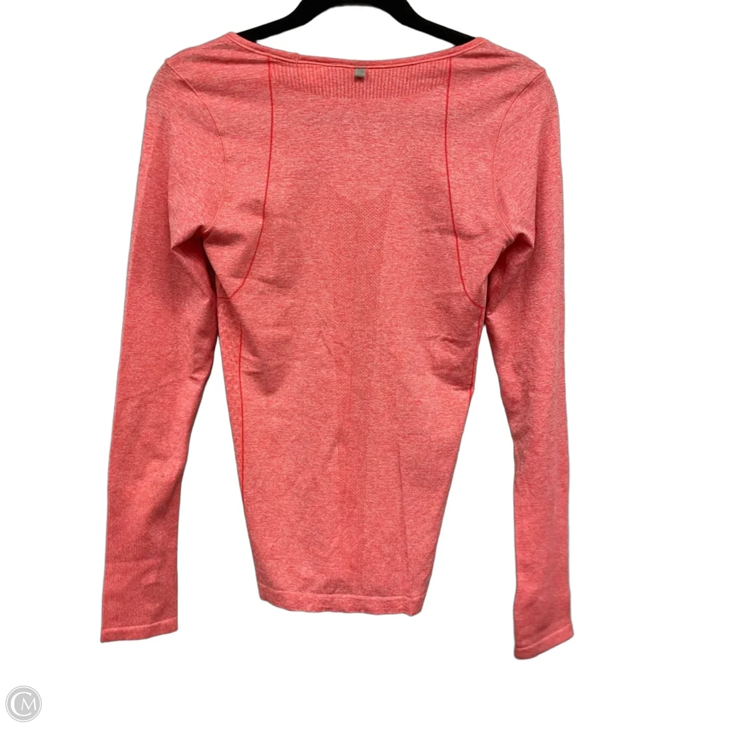 Athletic Top Long Sleeve Crewneck By Nike Apparel In Orange, Size: S