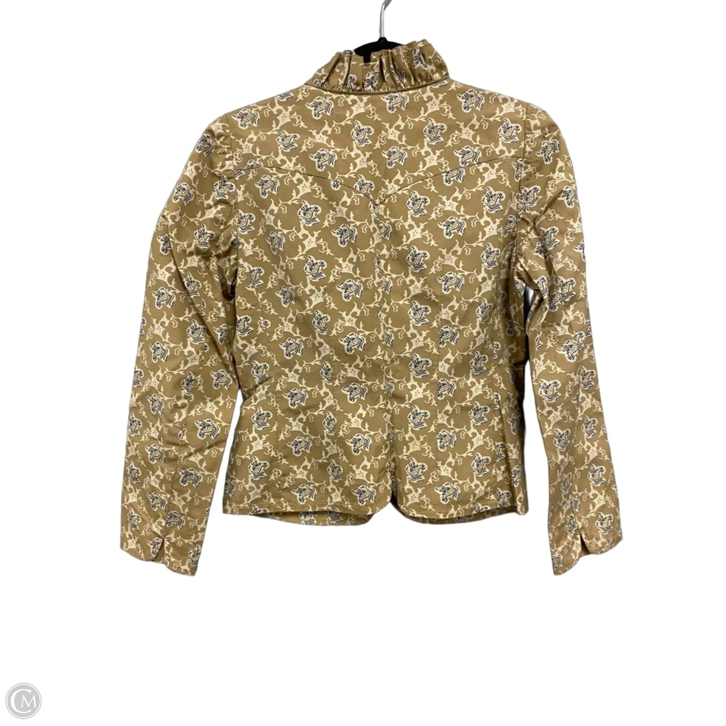 Blazer By Banana Republic In Blue & Tan, Size: S