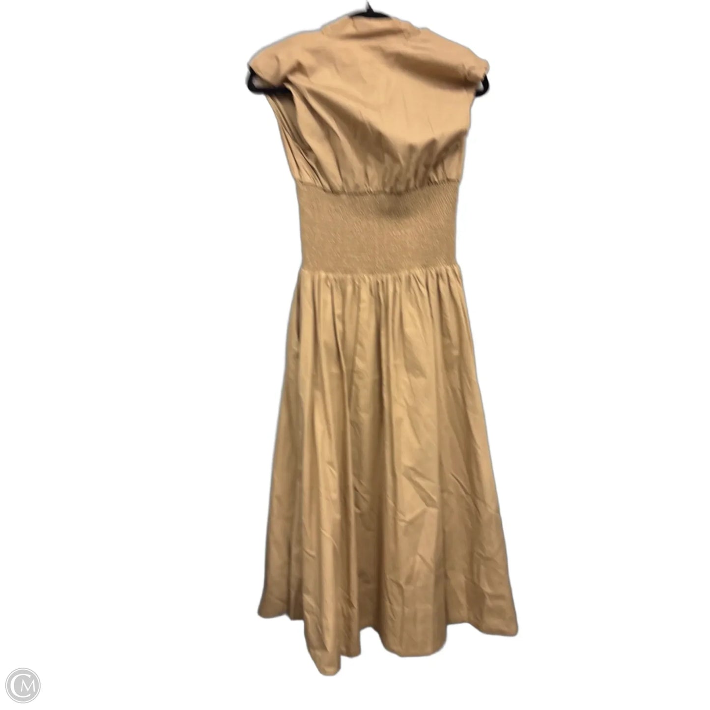 Dress Casual Midi By Anthropologie In Tan, Size: Xs