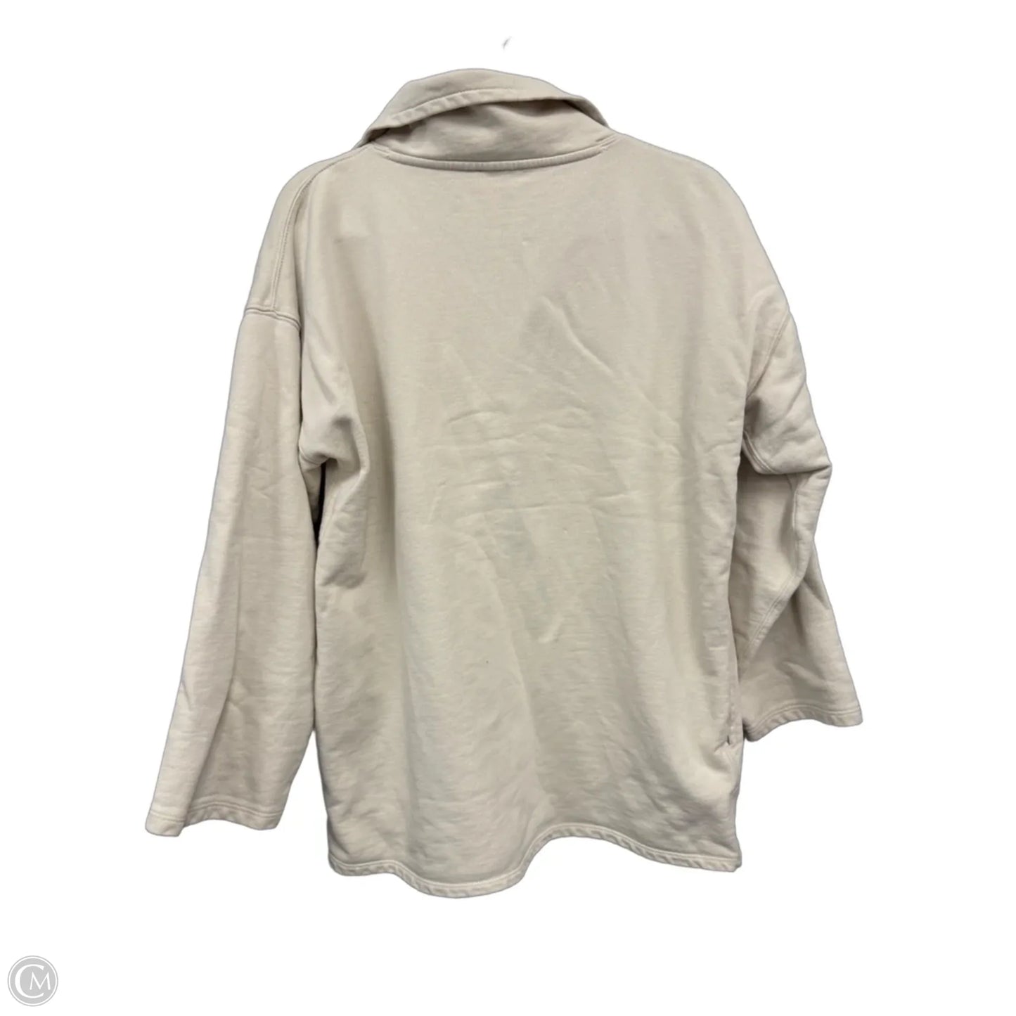 Sweatshirt Collar By J. Crew In Cream, Size: M