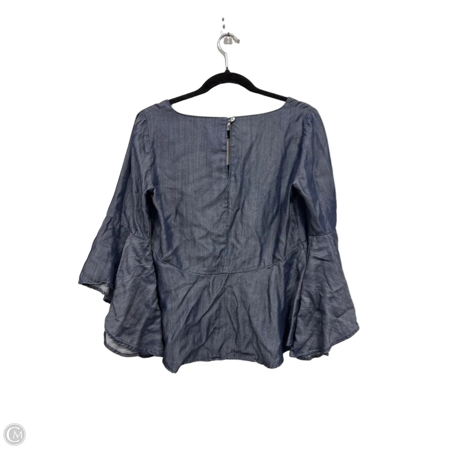 Blouse 3/4 Sleeve By White House Black Market In Blue, Size: 2