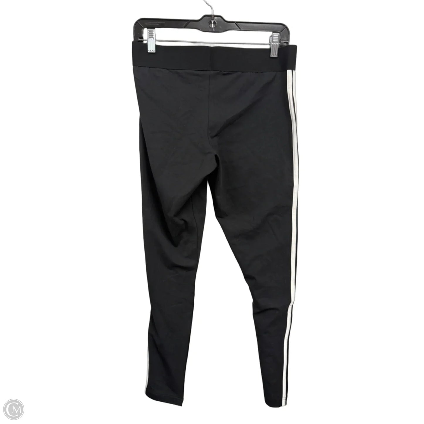 Athletic Pants By Adidas In Black & White, Size: L