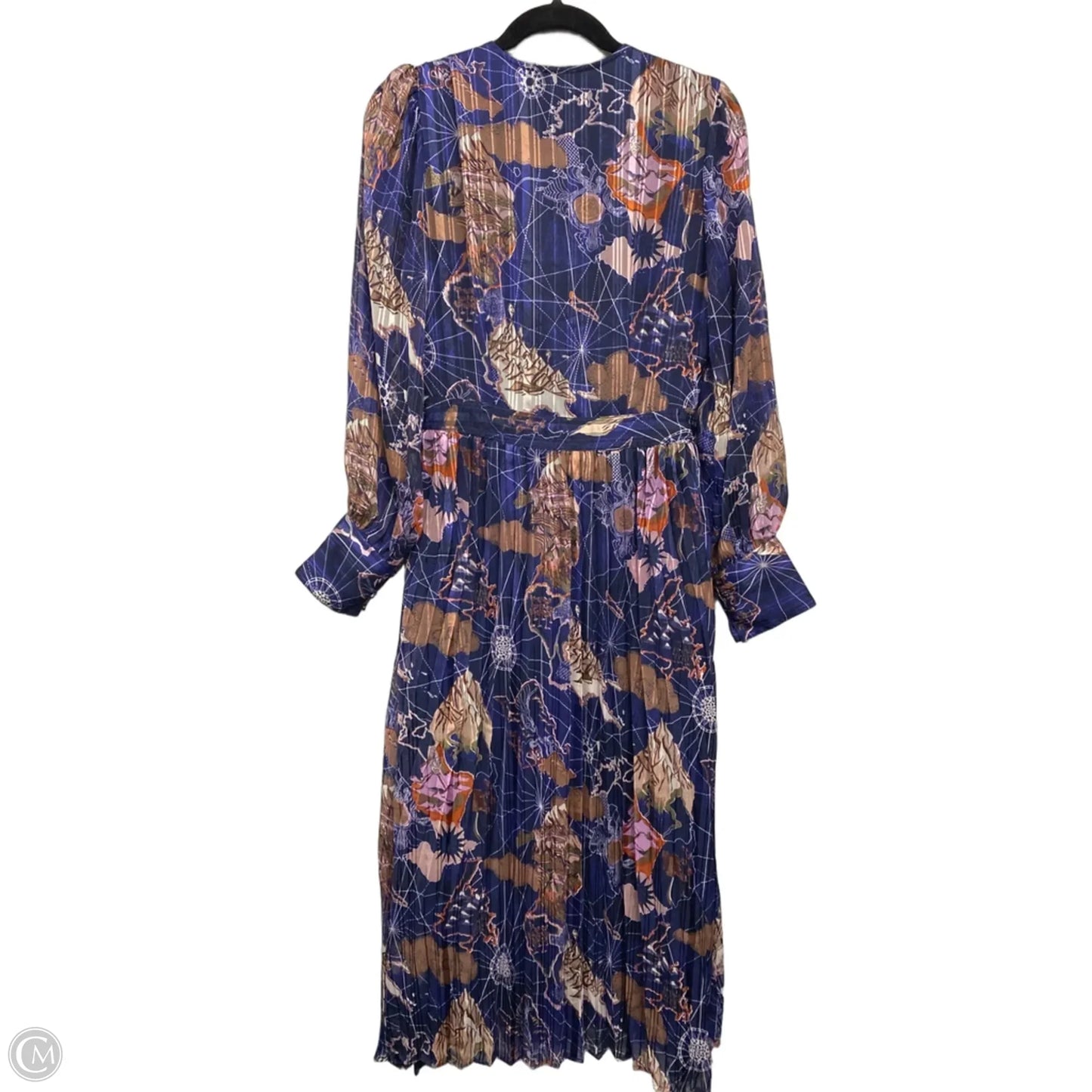 Dress Casual Maxi By Scotch & Soda In Blue & Brown, Size: Xs