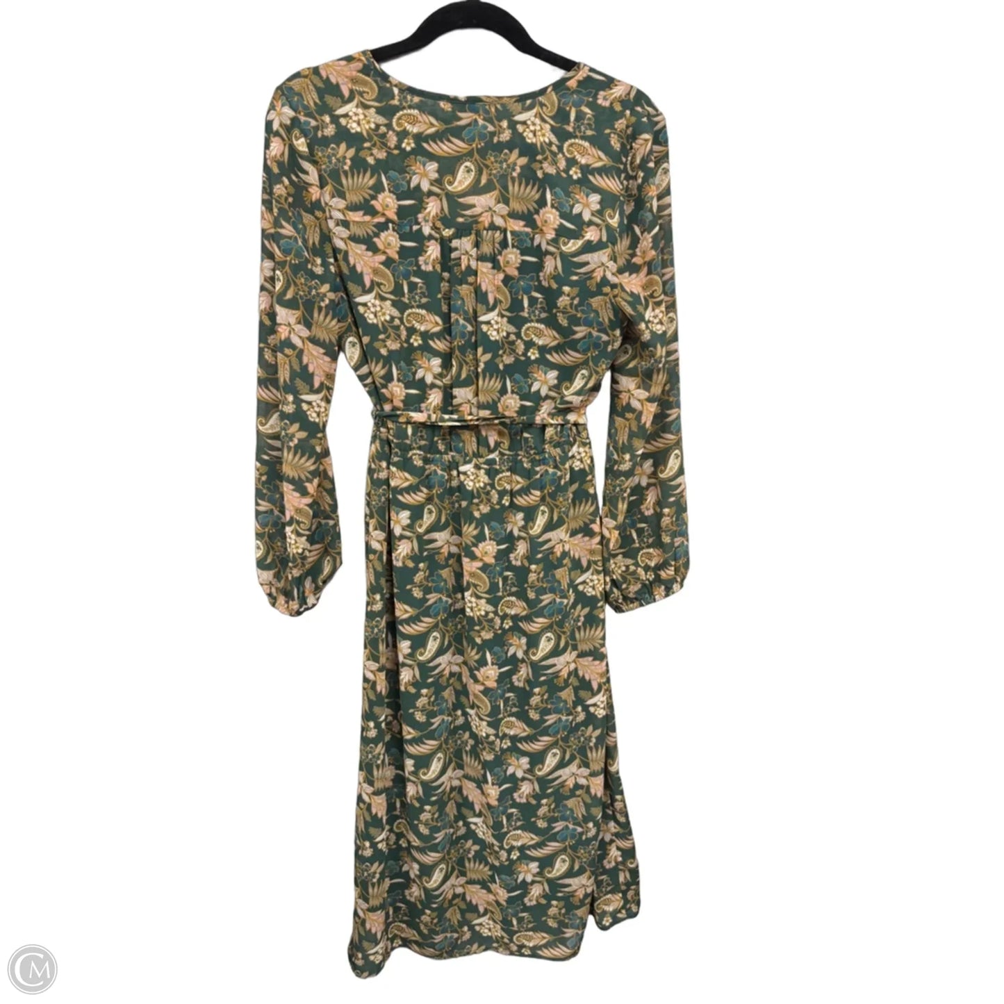 Dress Casual Midi By Dr2 In Green & Pink, Size: S