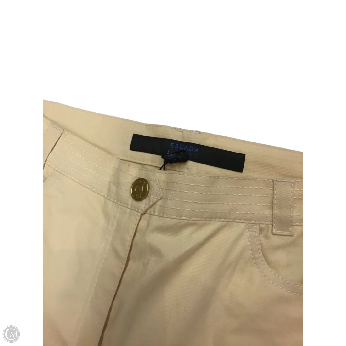 Jeans Designer By Escada In Yellow, Size: 14