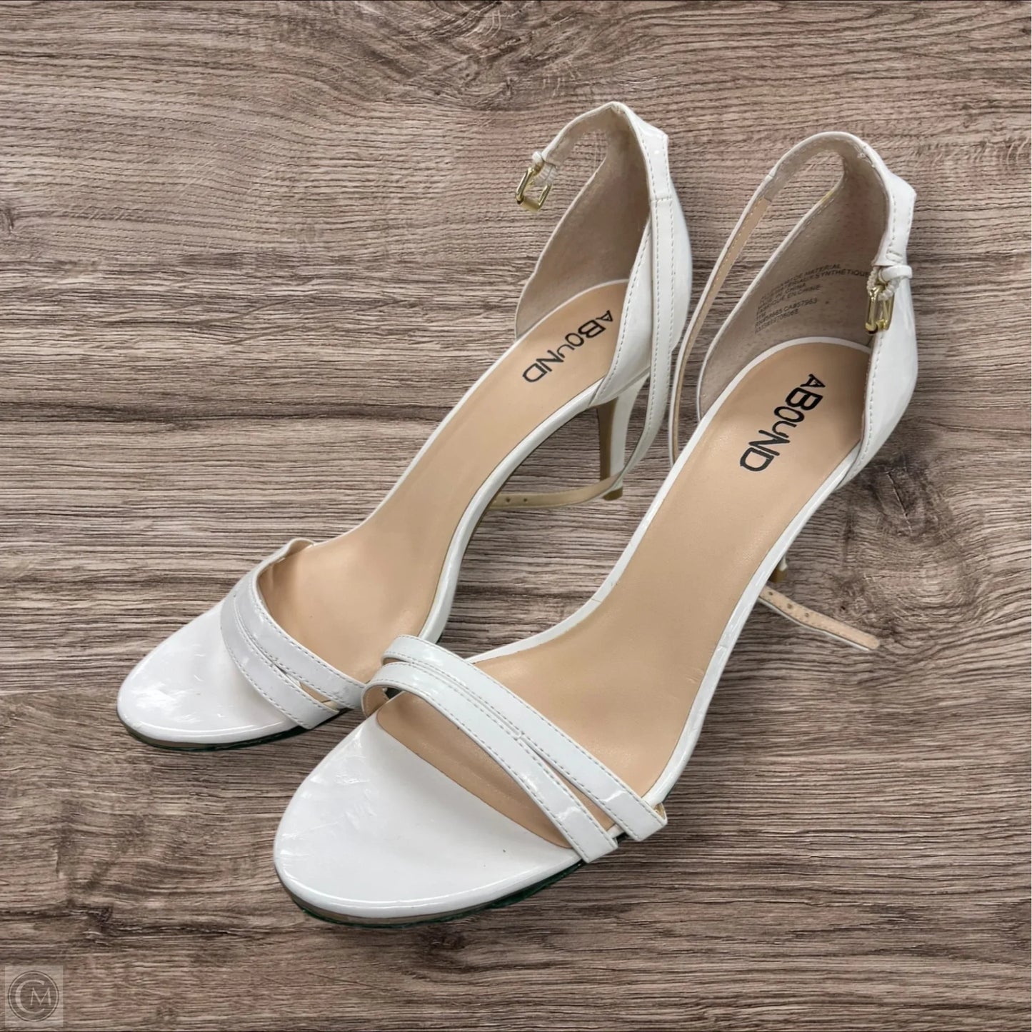 Sandals Heels Stiletto By Abound In White, Size: 11
