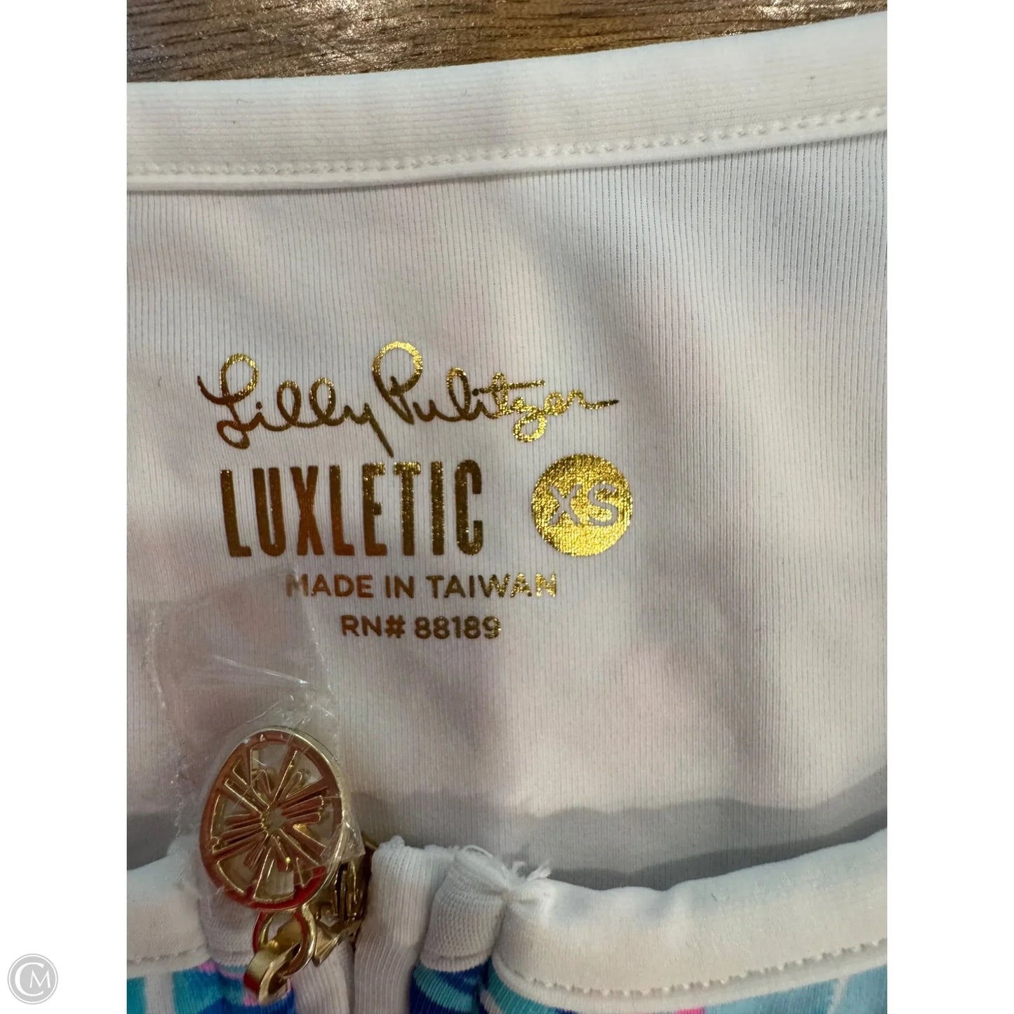 Top Sleeveless Designer By Lilly Pulitzer In Blue & Pink, Size: Xs