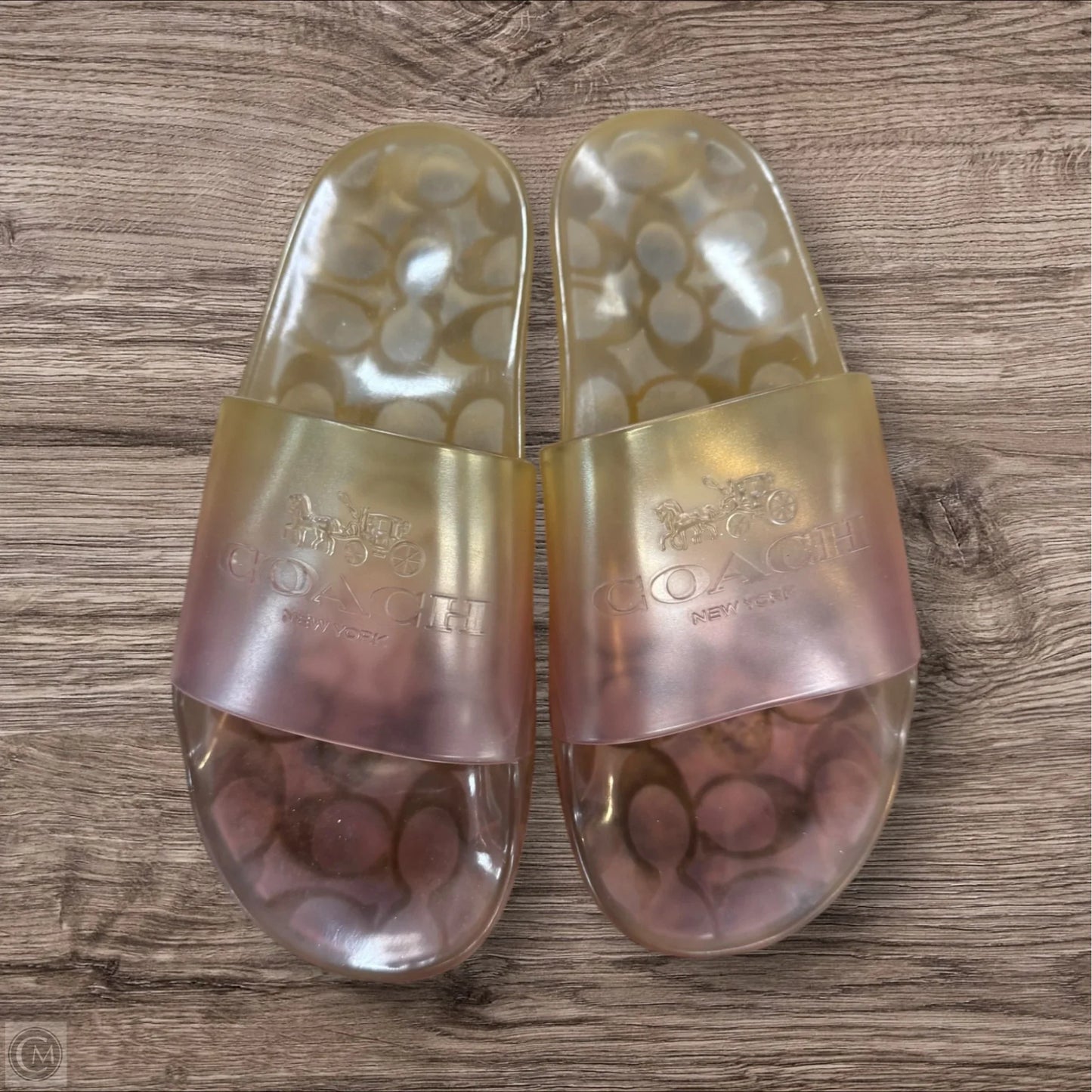 Sandals Designer By Coach In Pink, Size: 7.5