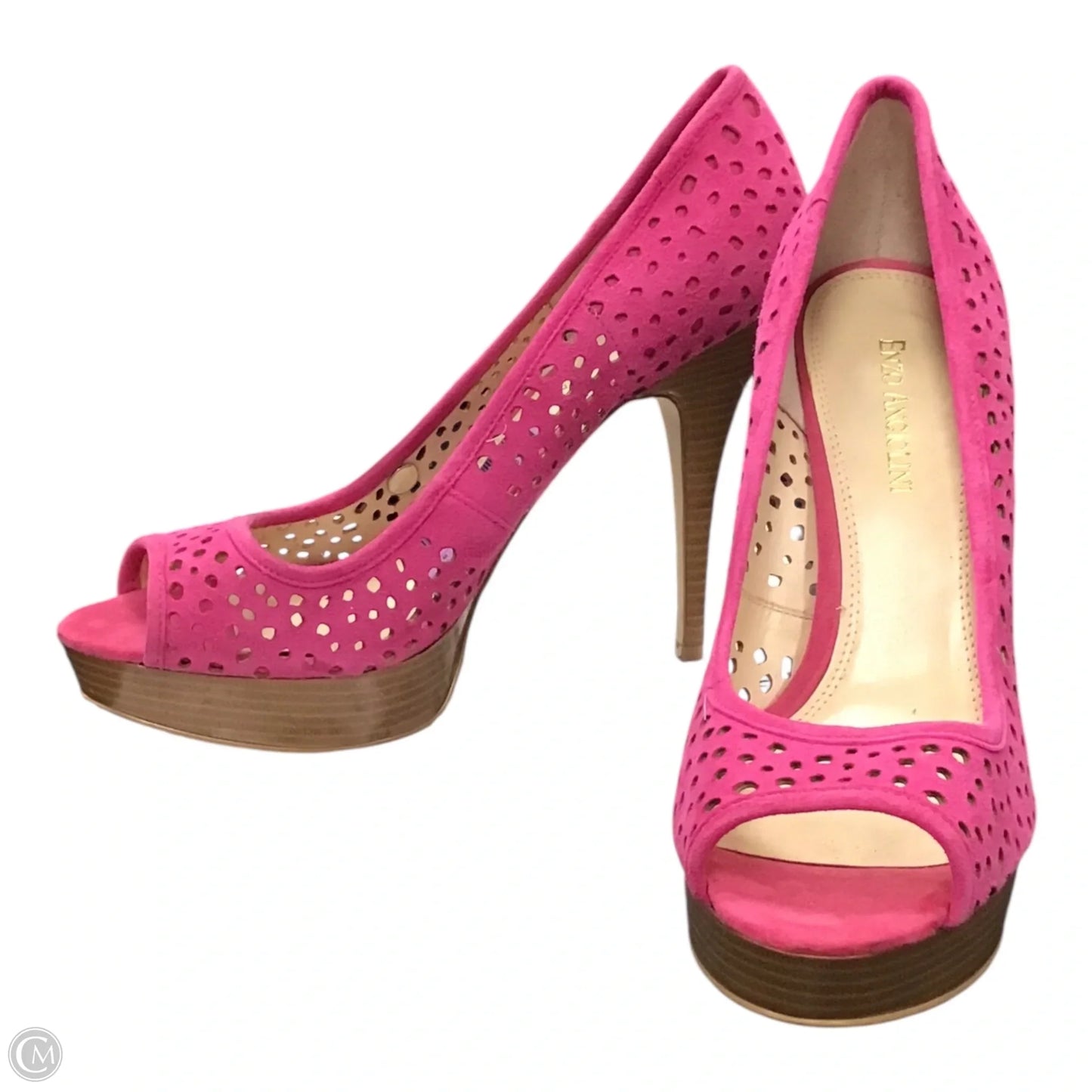 Sandals Heels Stiletto By Enzo Angiolini In Pink, Size: 9.5