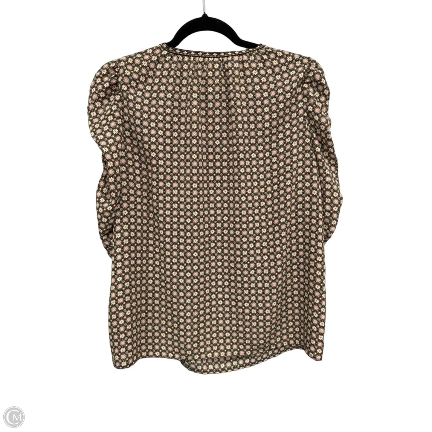 Top Short Sleeve By Max Studio In Brown & Pink, Size: M