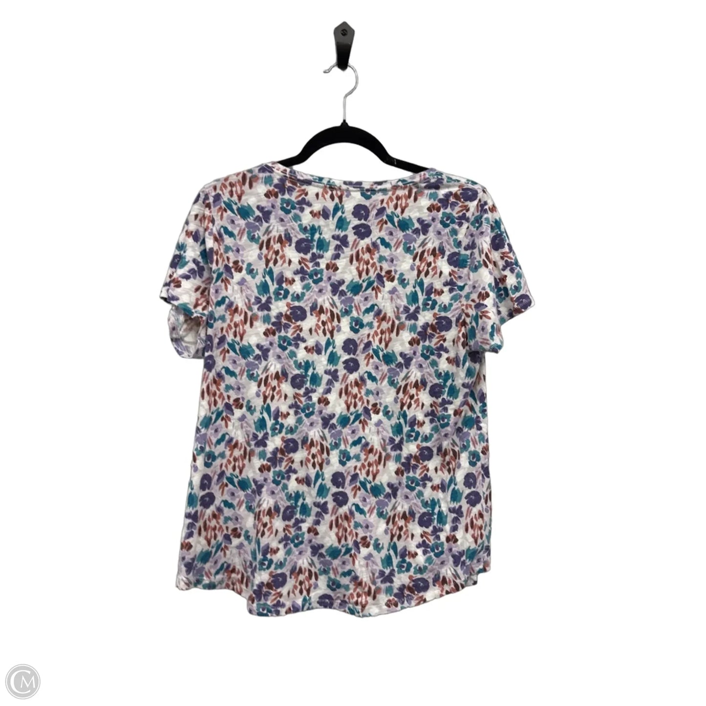 Top Short Sleeve By Sonoma In Floral Print, Size: L