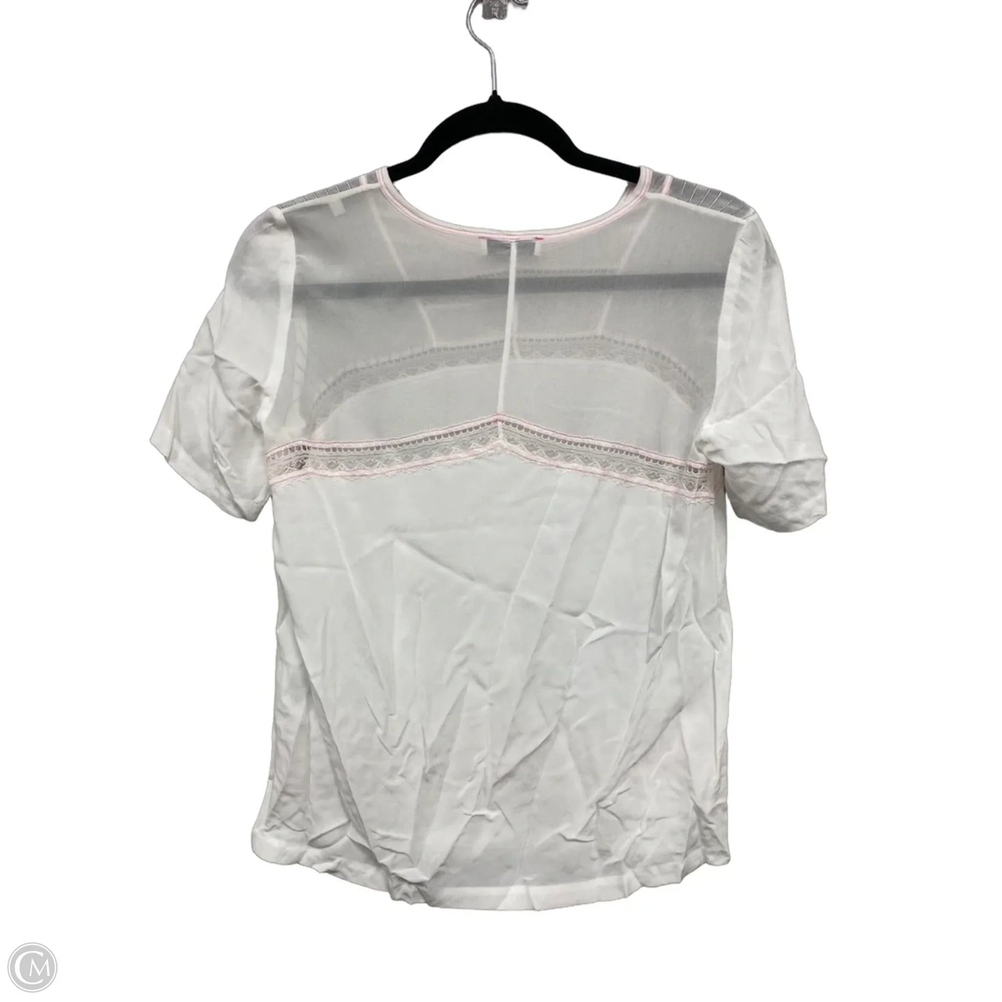 Top Short Sleeve Designer By Sandro In White, Size: S