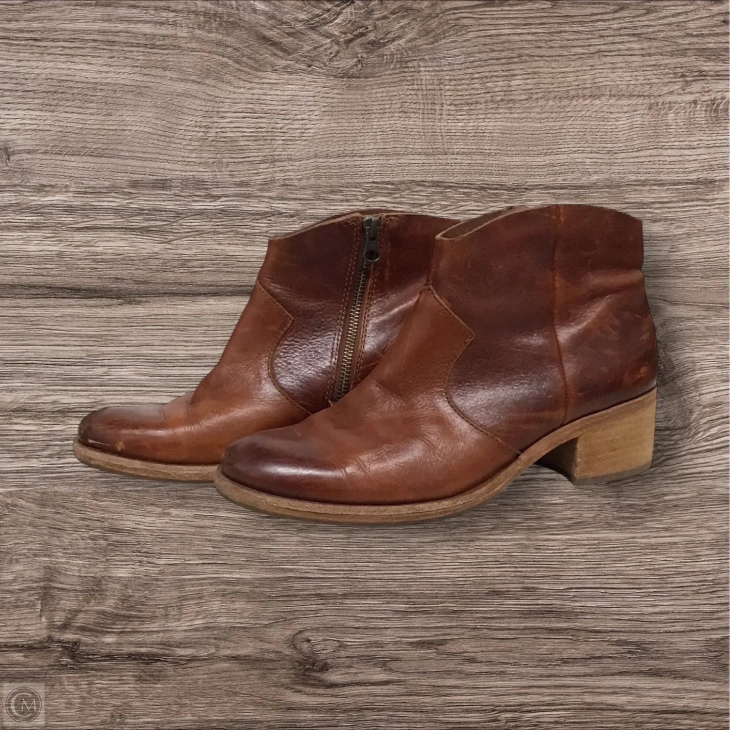 Boots Ankle Heels By Kork Ease In Brown, Size: 8