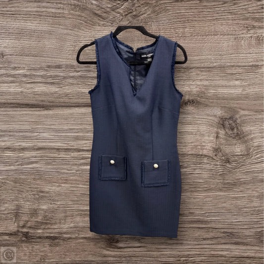Dress Designer By Karl Lagerfeld In Navy, Size: 6