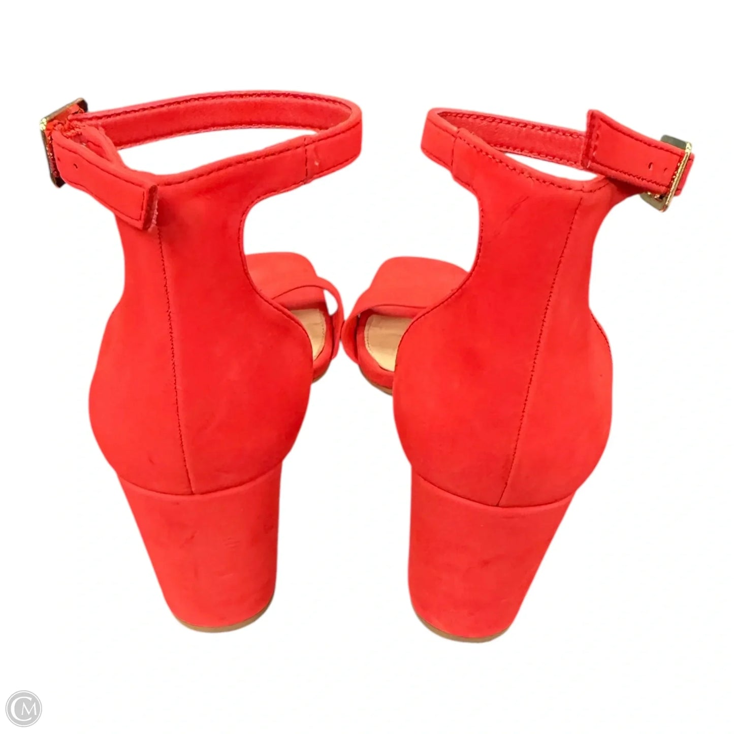 Sandals Heels Block By Michael Shannon In Red, Size: 8.5