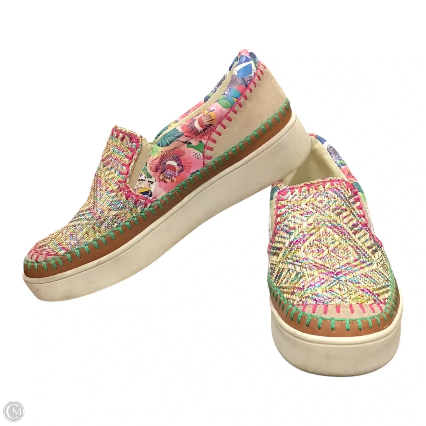 Shoes Sneakers By Johnny Was In Multi-colored, Size: 10