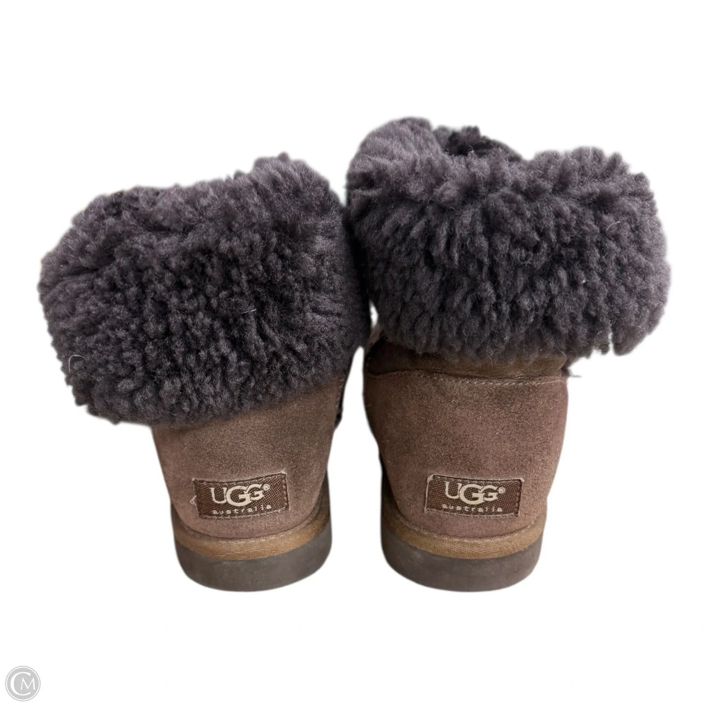 Boots Designer By Ugg In Brown, Size: 8