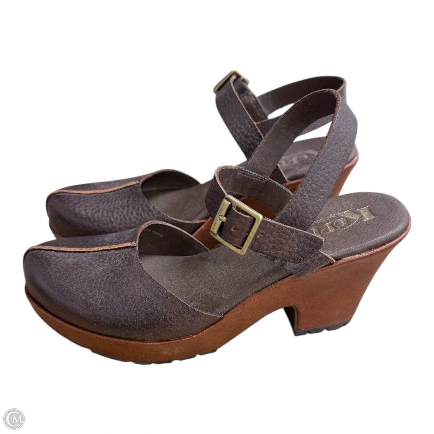 Shoes Heels Block By Korks In Brown, Size: 8