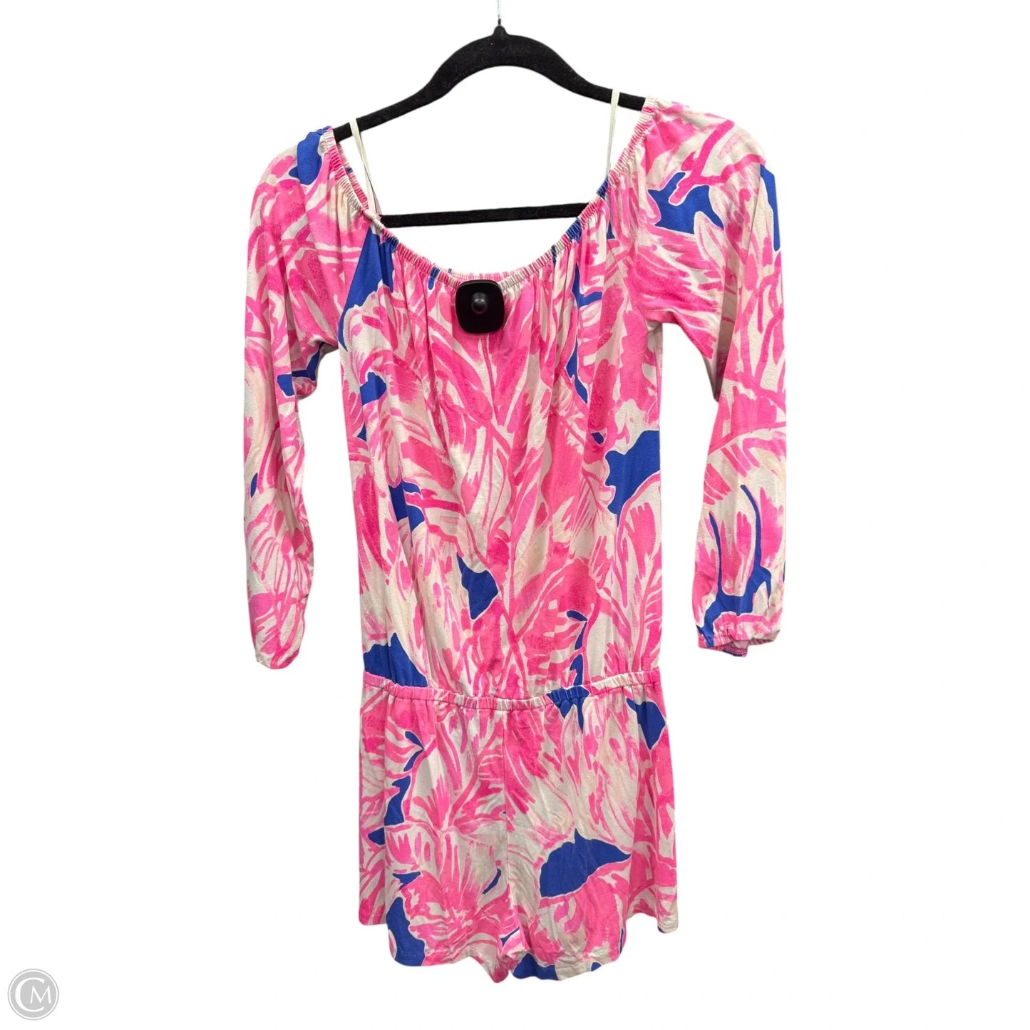 Romper Designer By Lilly Pulitzer In Blue & Pink, Size: Xs