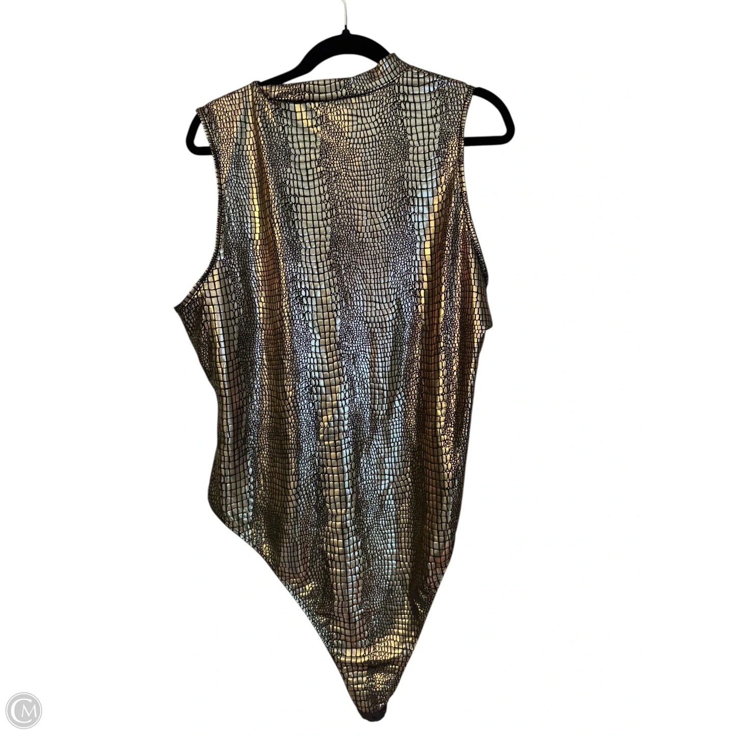 Bodysuit Sleeveless By Shein In Animal Print, Size: 4x
