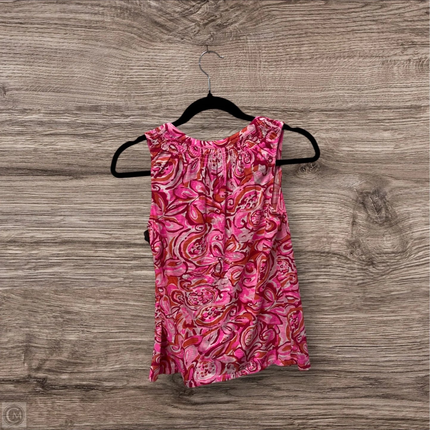 Top Sleeveless Designer By Lilly Pulitzer In Pink & Red, Size: S