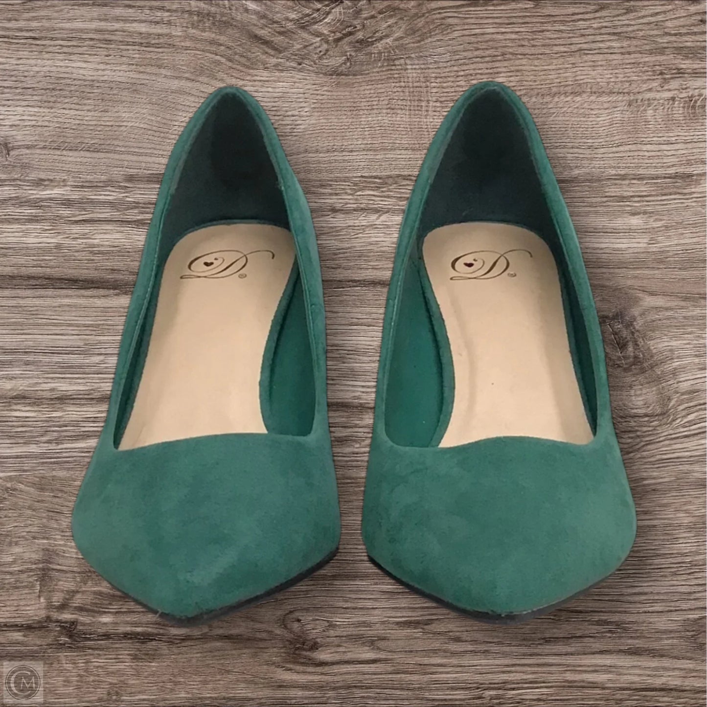 Shoes Heels Block By Clothes Mentor In Green, Size: 8.5