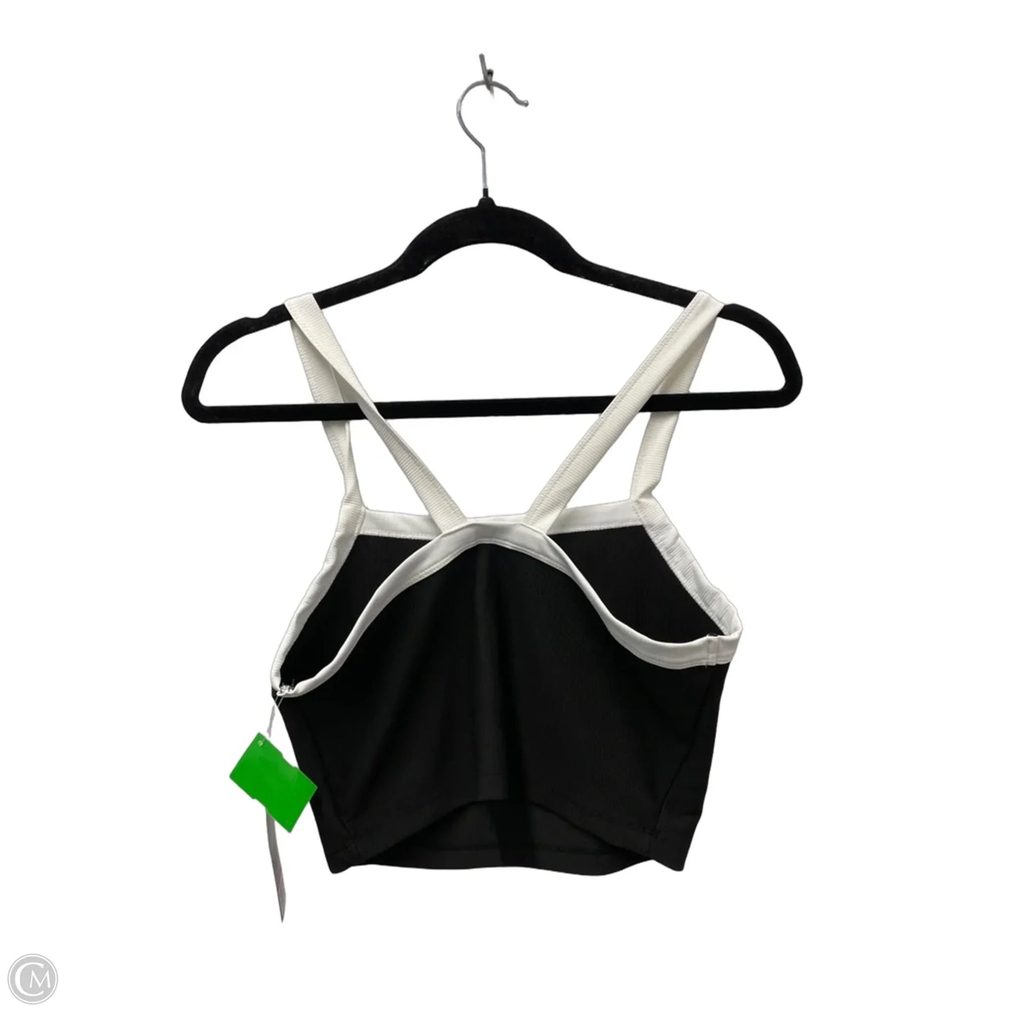 Athletic Bra By Clothes Mentor In Black & White, Size: L