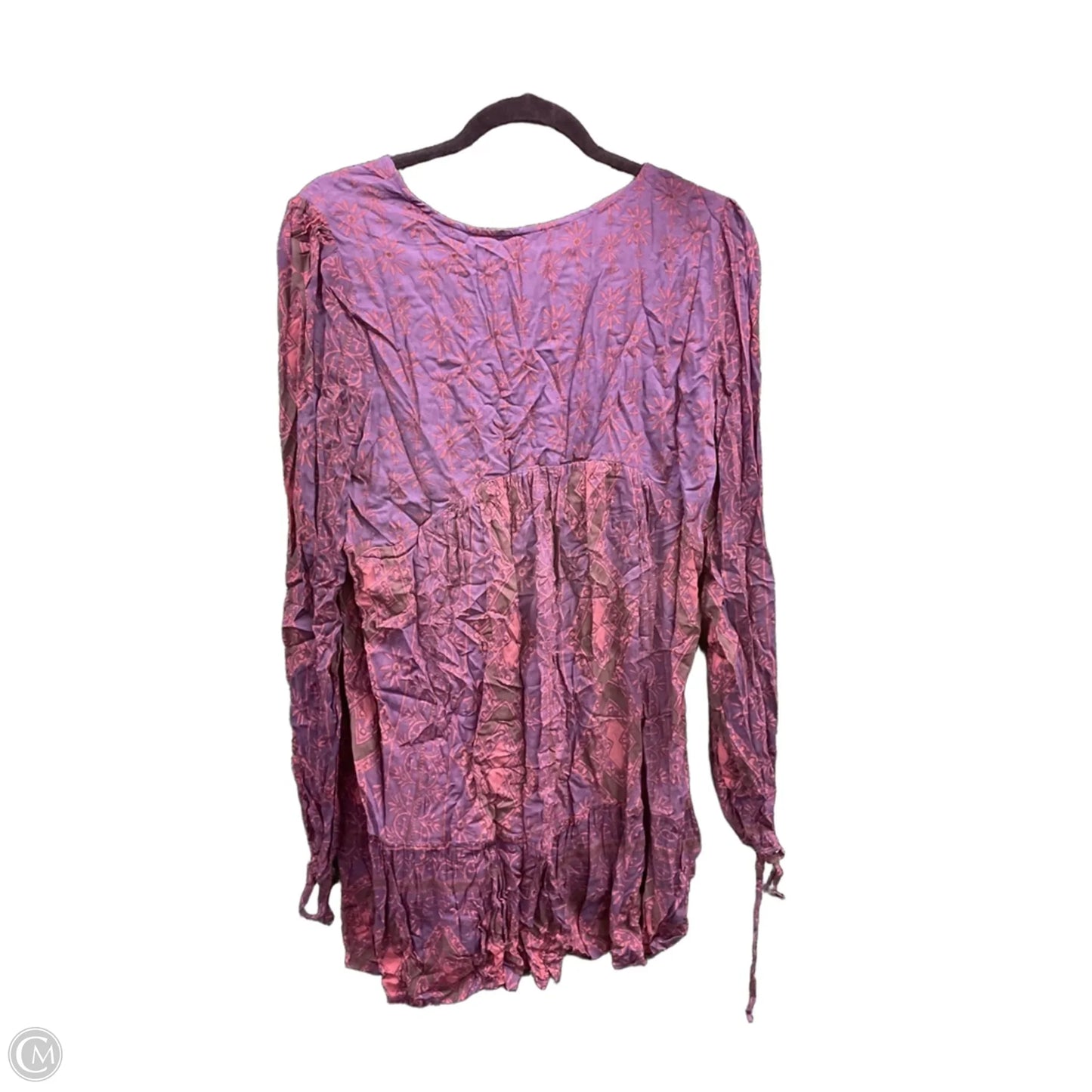 Dress Casual Short By Free People In Orange & Purple, Size: M