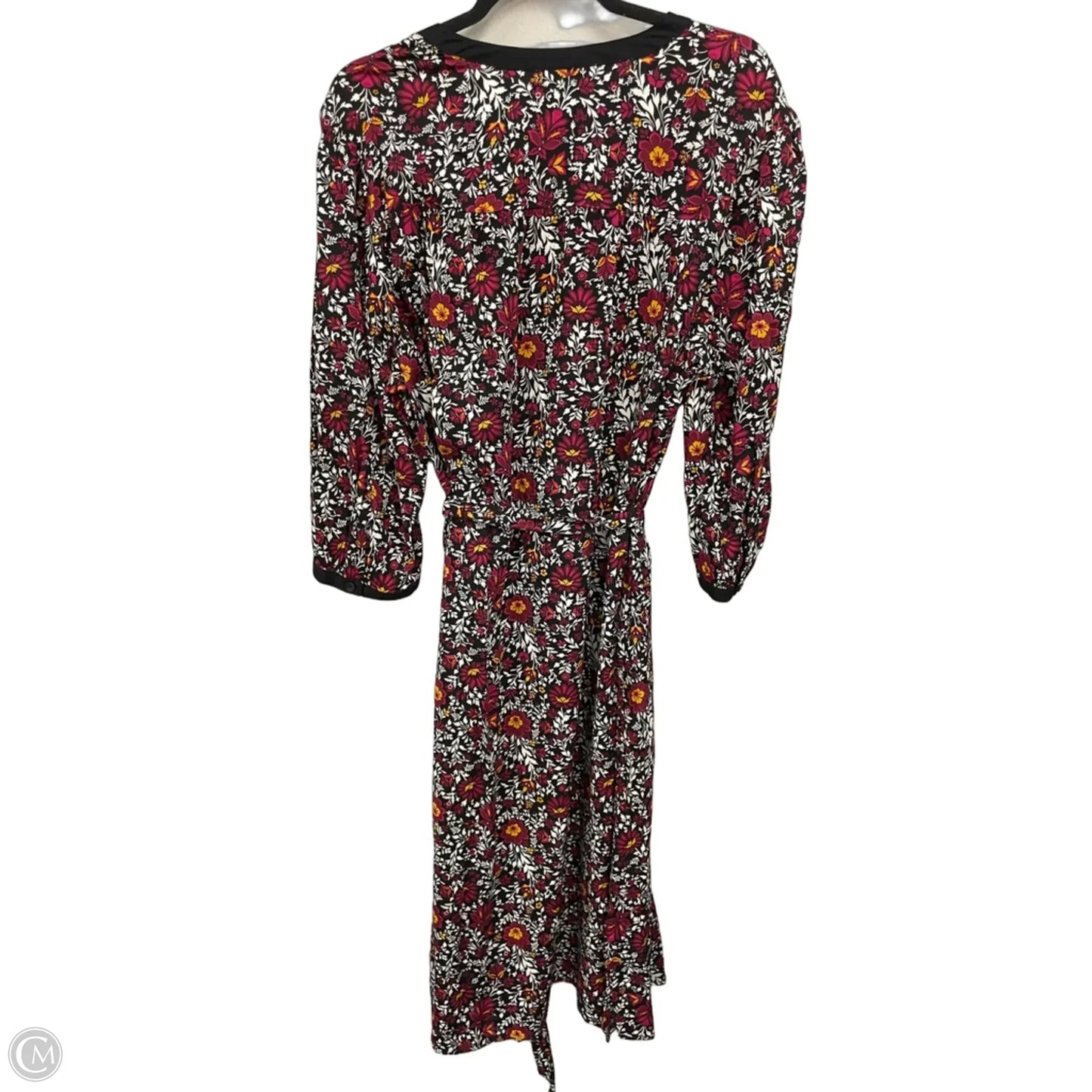 Dress Casual Midi By Croft And Barrow In Floral Print, Size: Xxl