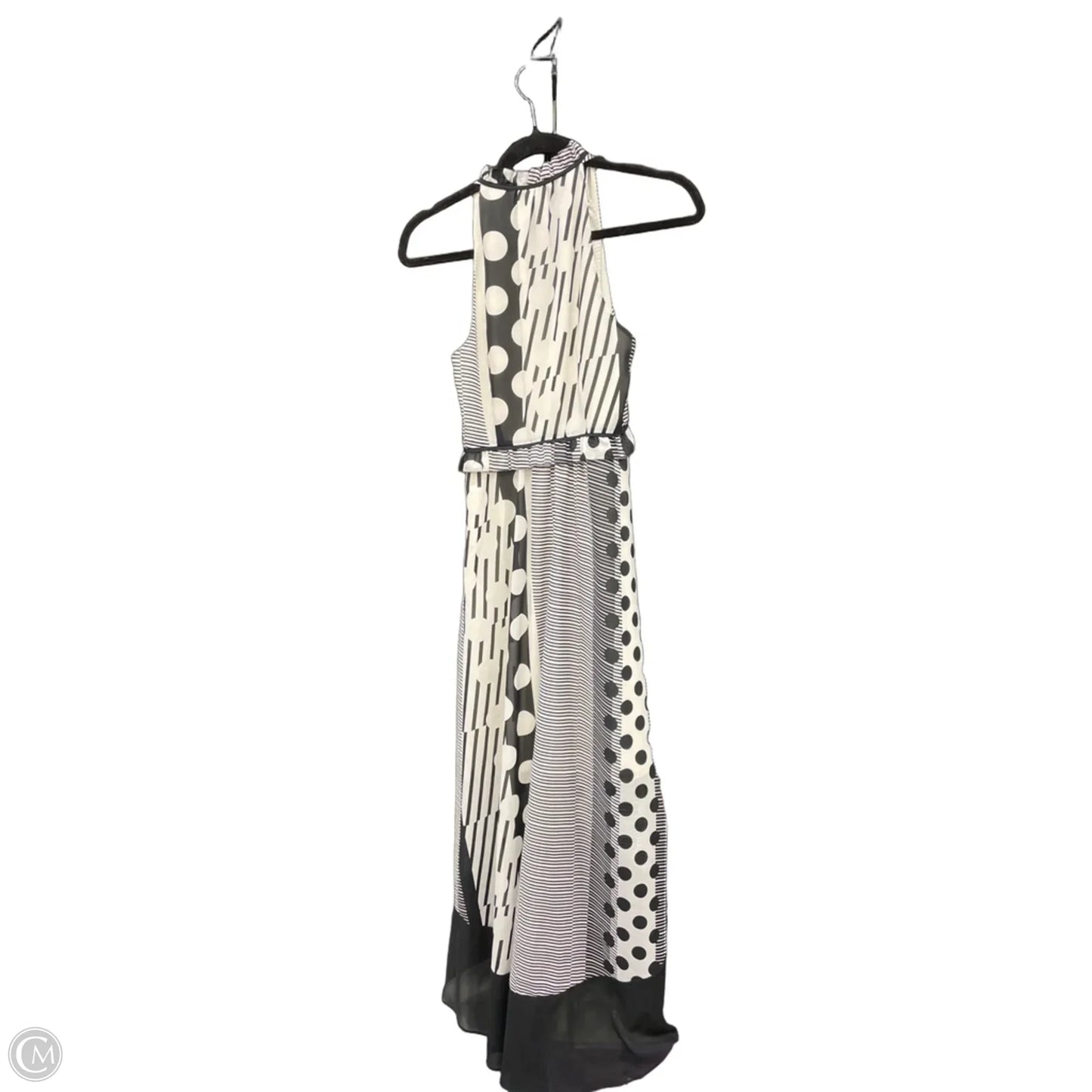 Dress Casual Maxi By Maeve In Black & Cream, Size: 0