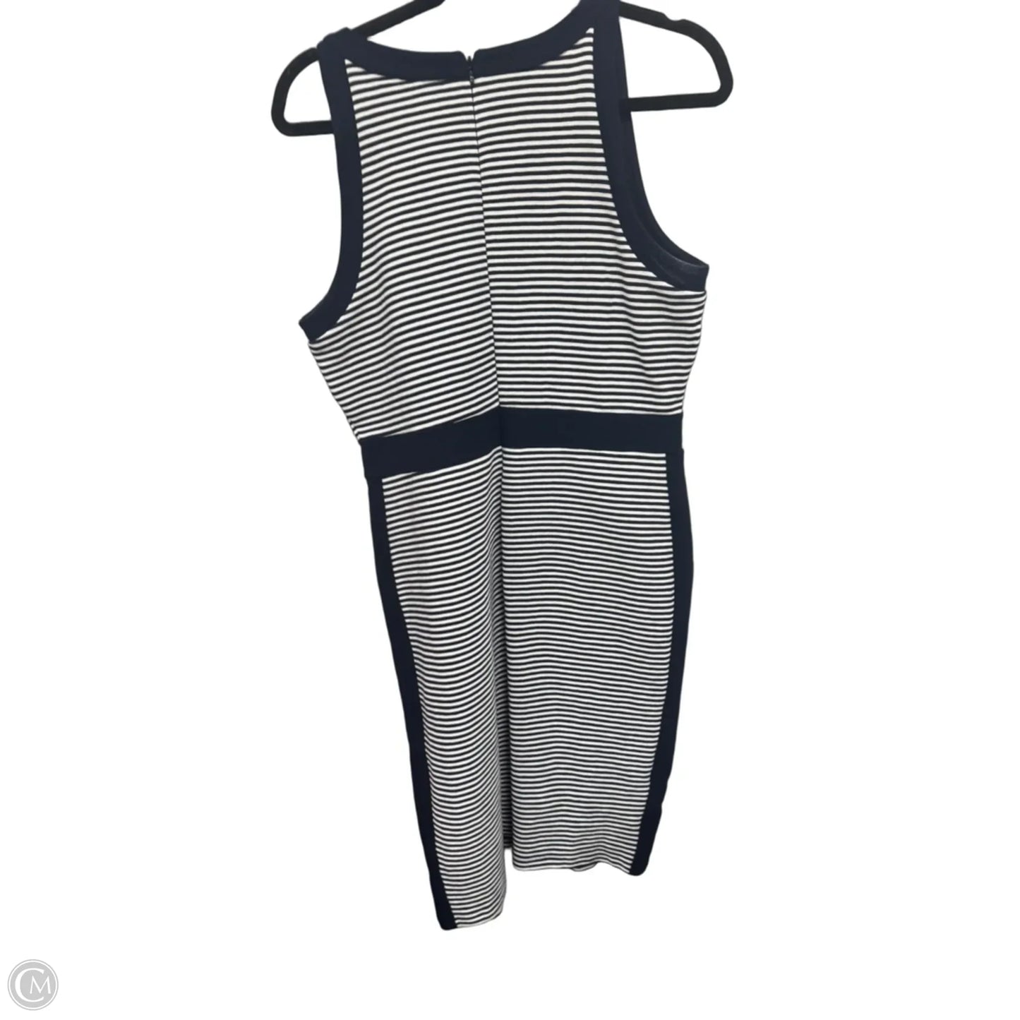 Dress Casual Midi By Ann Taylor In Striped Pattern, Size: 12