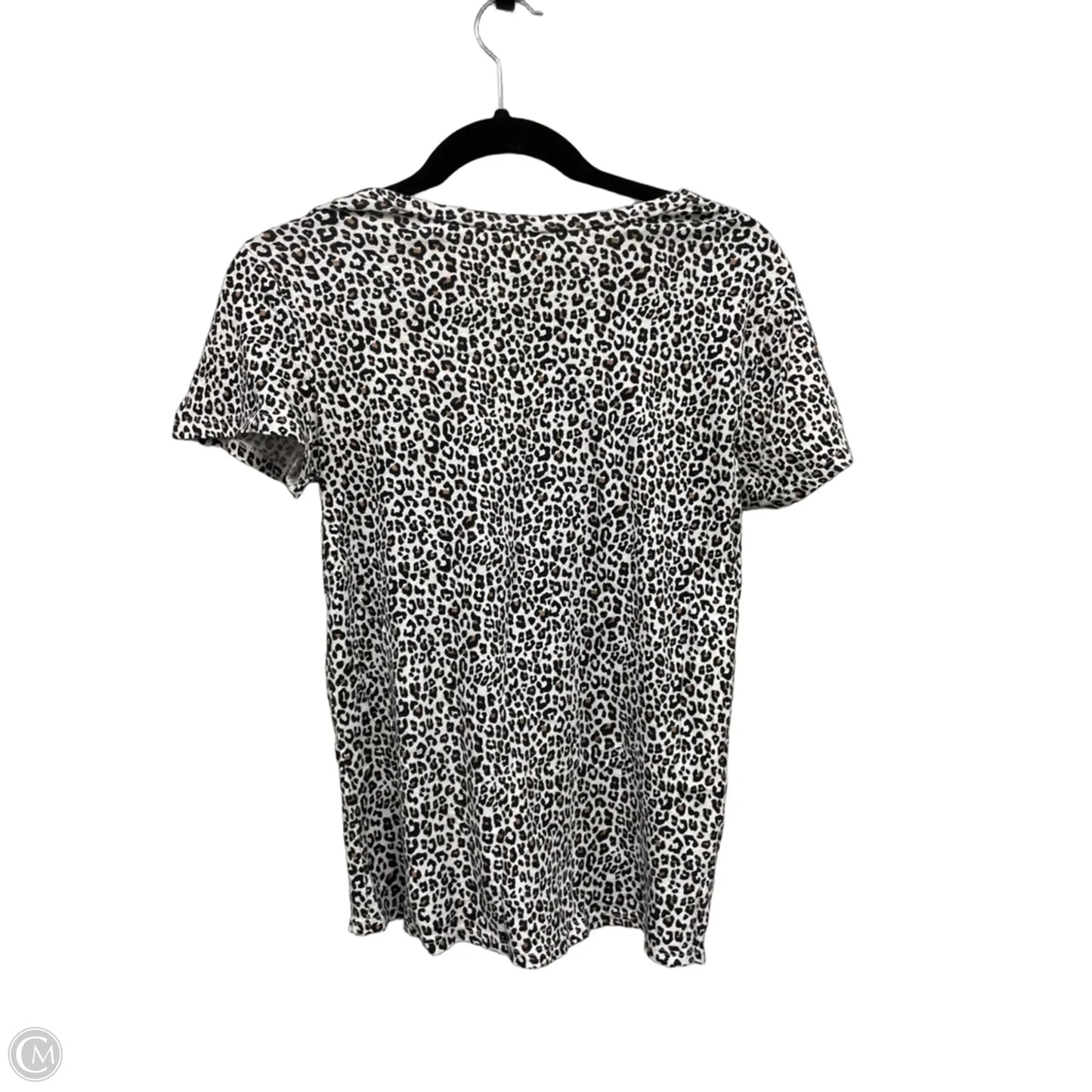 Top Short Sleeve By Loft In Animal Print, Size: S