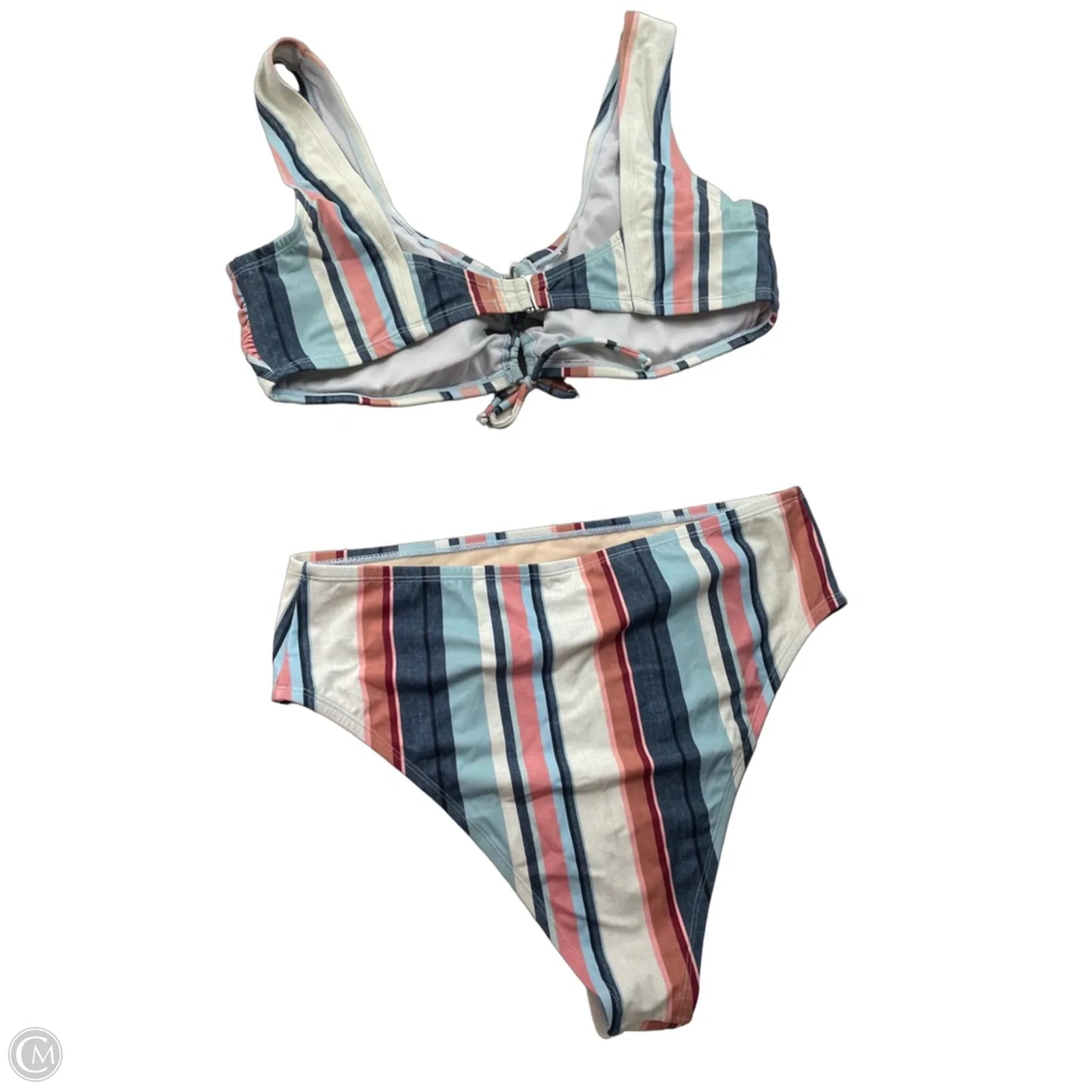 Swimsuit 2pc By Cupshe In Striped Pattern, Size: 2x
