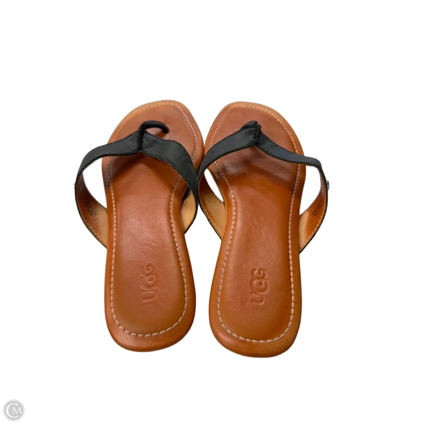 Sandals Designer By Ugg In Black, Size: 8