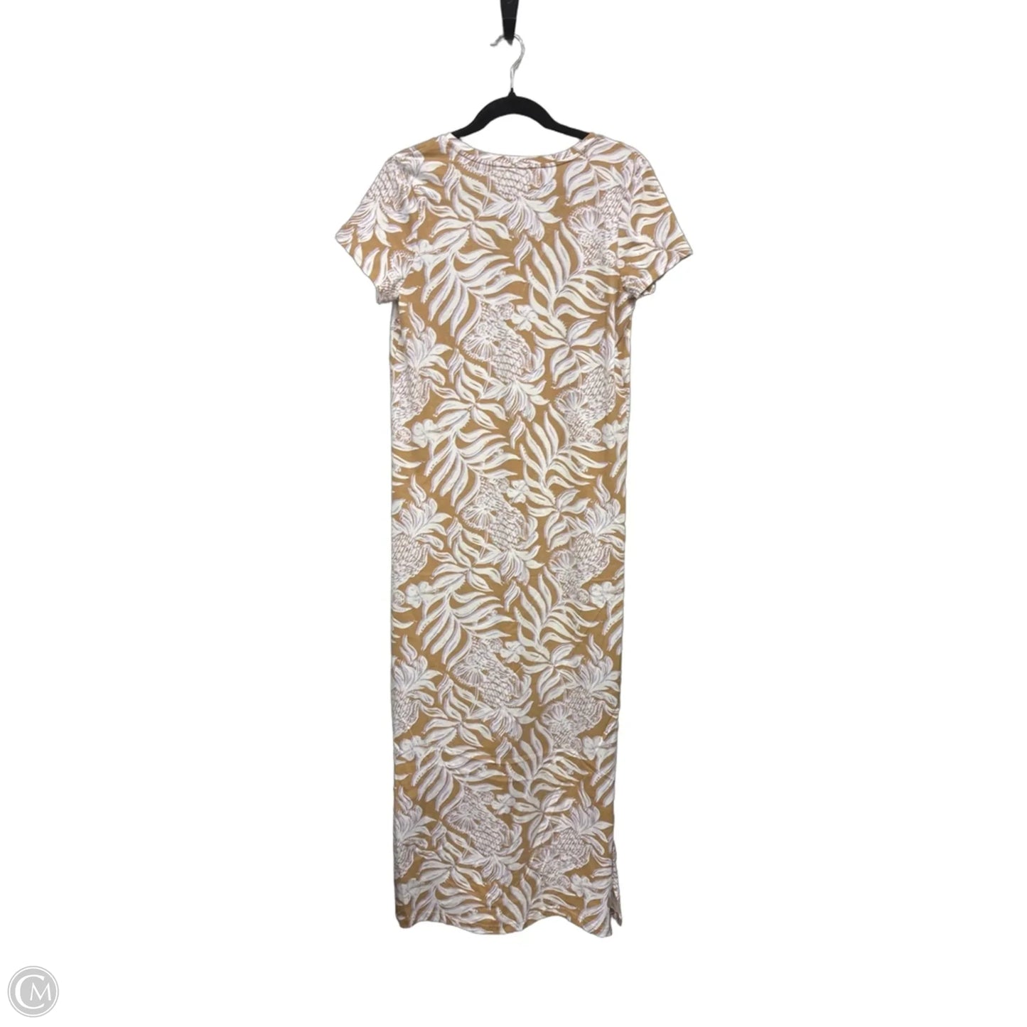 Dress Designer By Lilly Pulitzer In Tan & White, Size: M