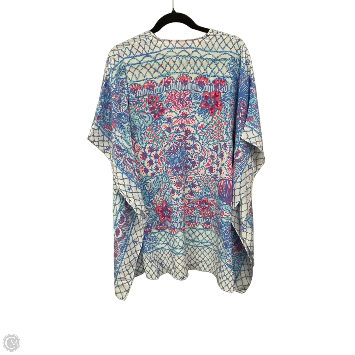 Swimwear Cover-up Designer By Lilly Pulitzer In Blue & Pink, Size: S