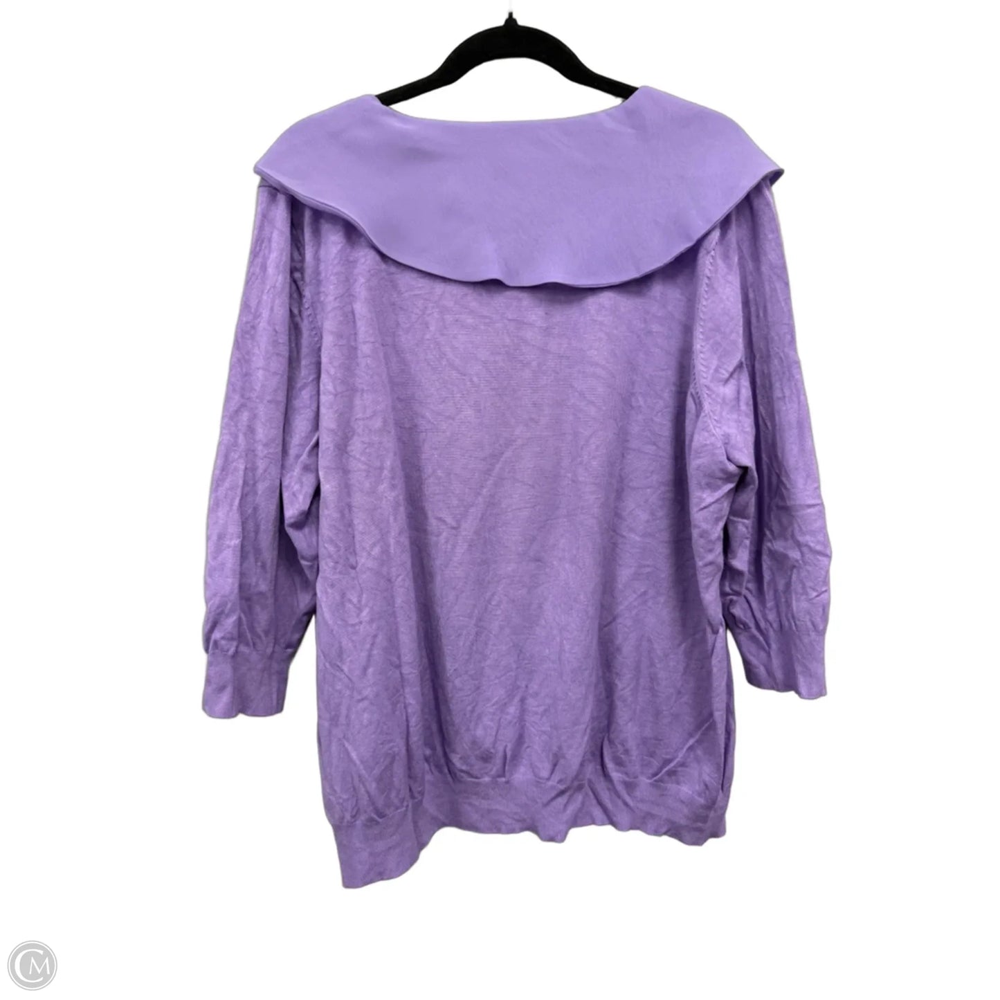 Sweater By Clothes Mentor In Purple, Size: 2x