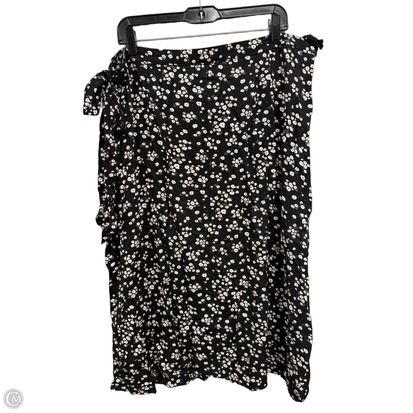 Skirt Midi By Clothes Mentor In Black & Cream, Size: Xxl